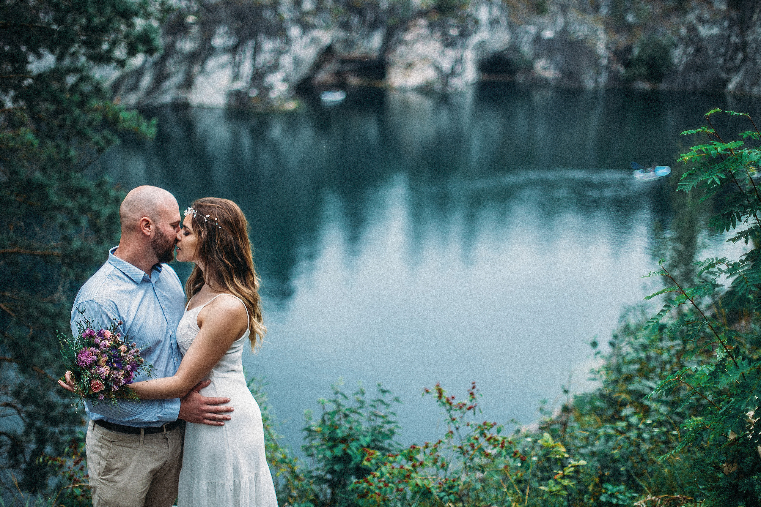Кареллия - прекрасное место для лавстори фотосессии