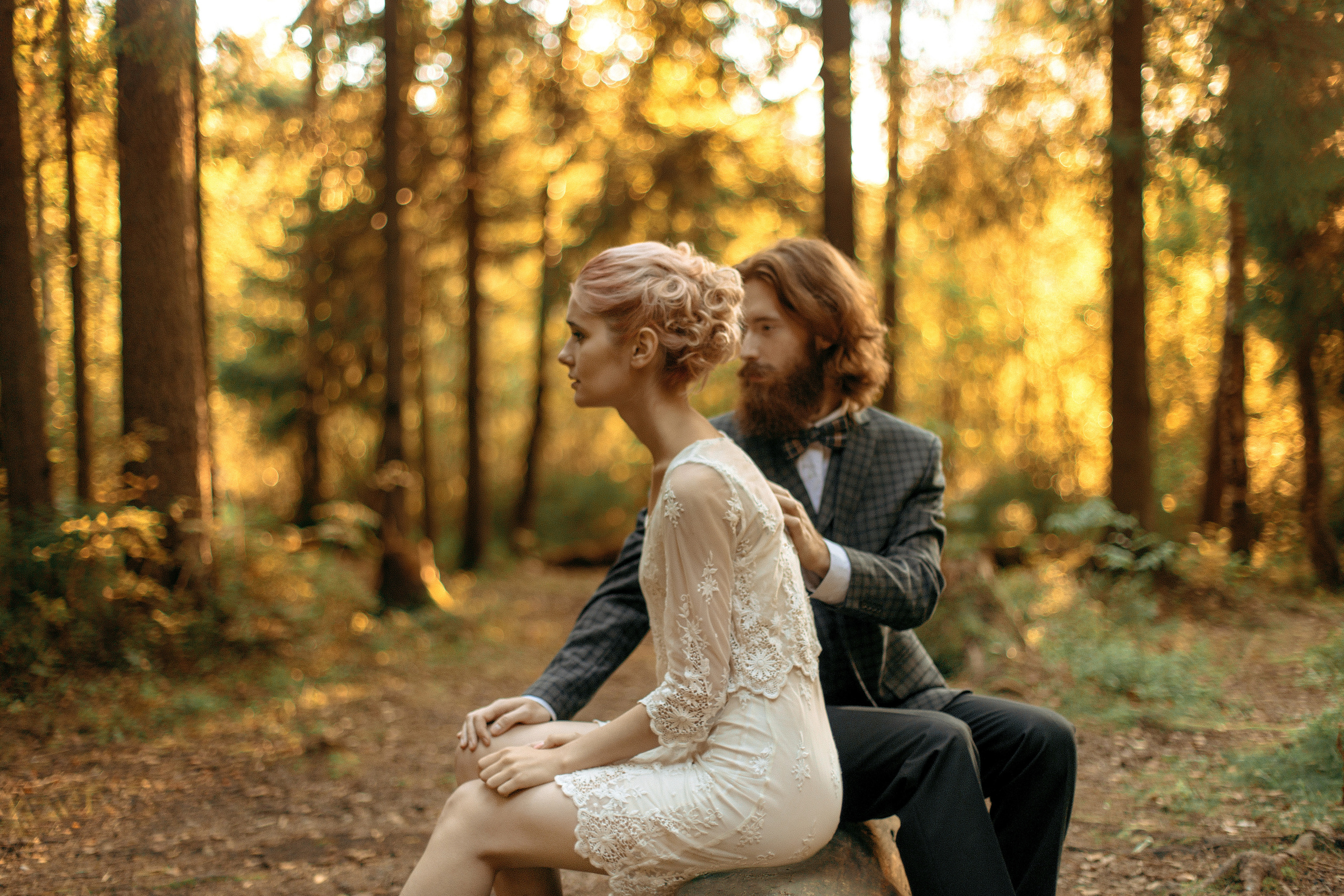 Атмосферная фотосессия о любви, лавстори на природе