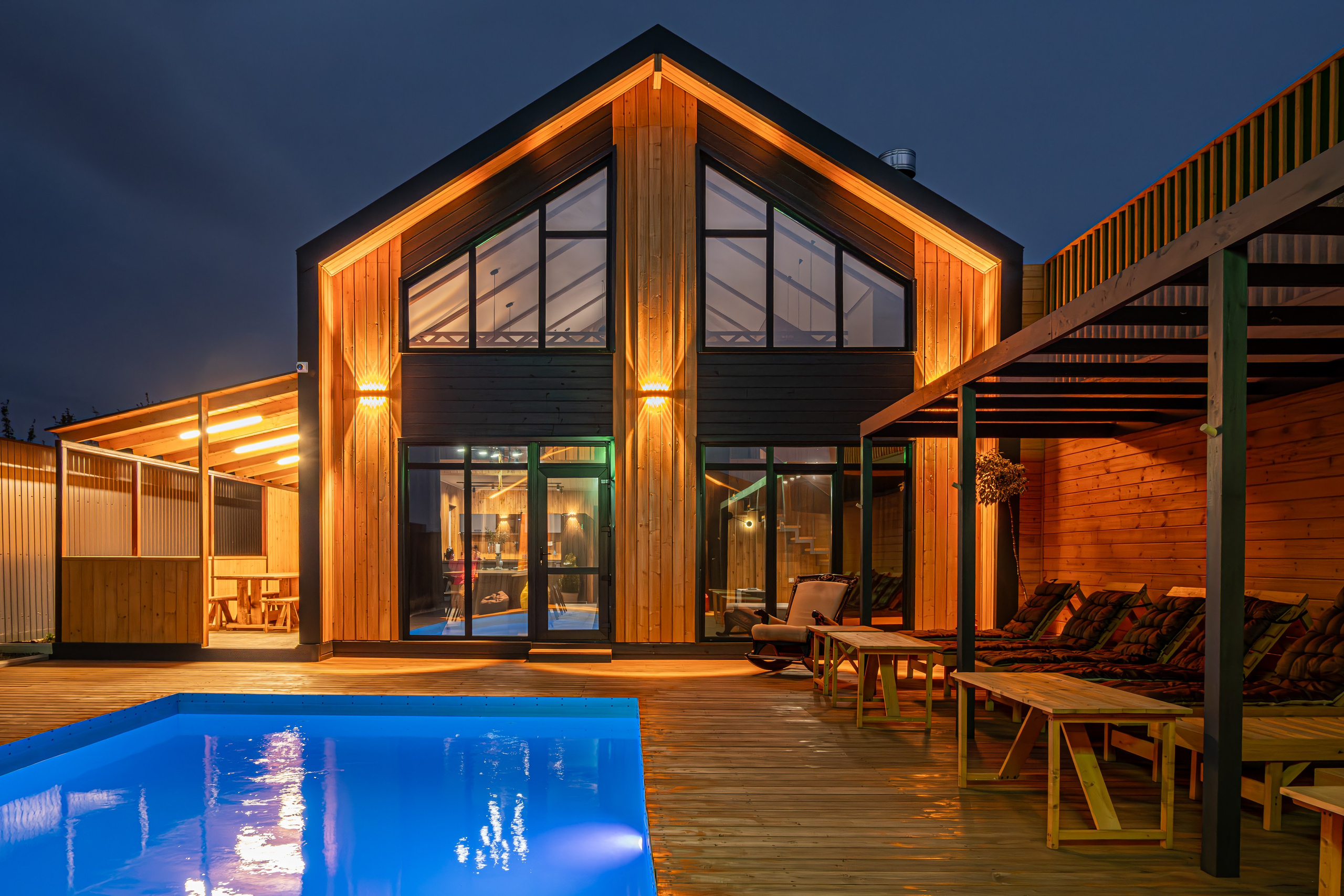 Фотосъёмка А-фреймов и коттеджей для посуточной сдачи в аренду