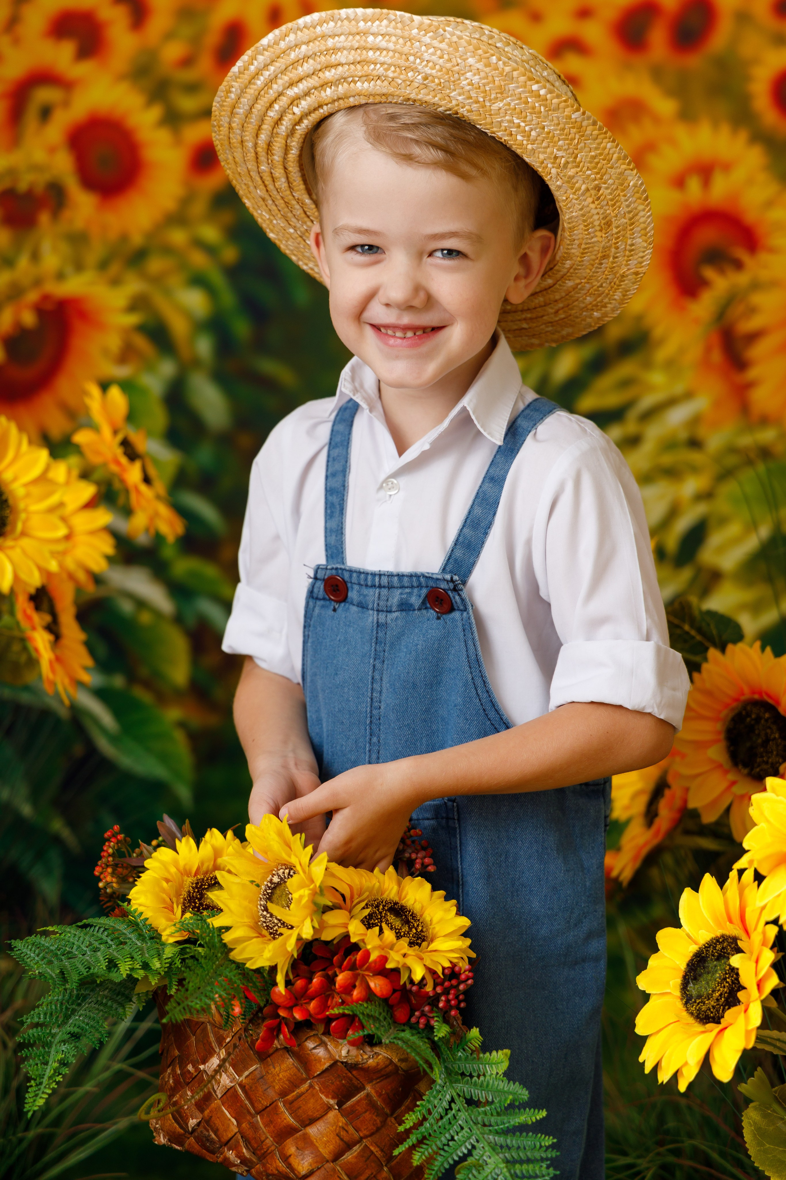 Подсолнухи. Детская фотостудия Москва