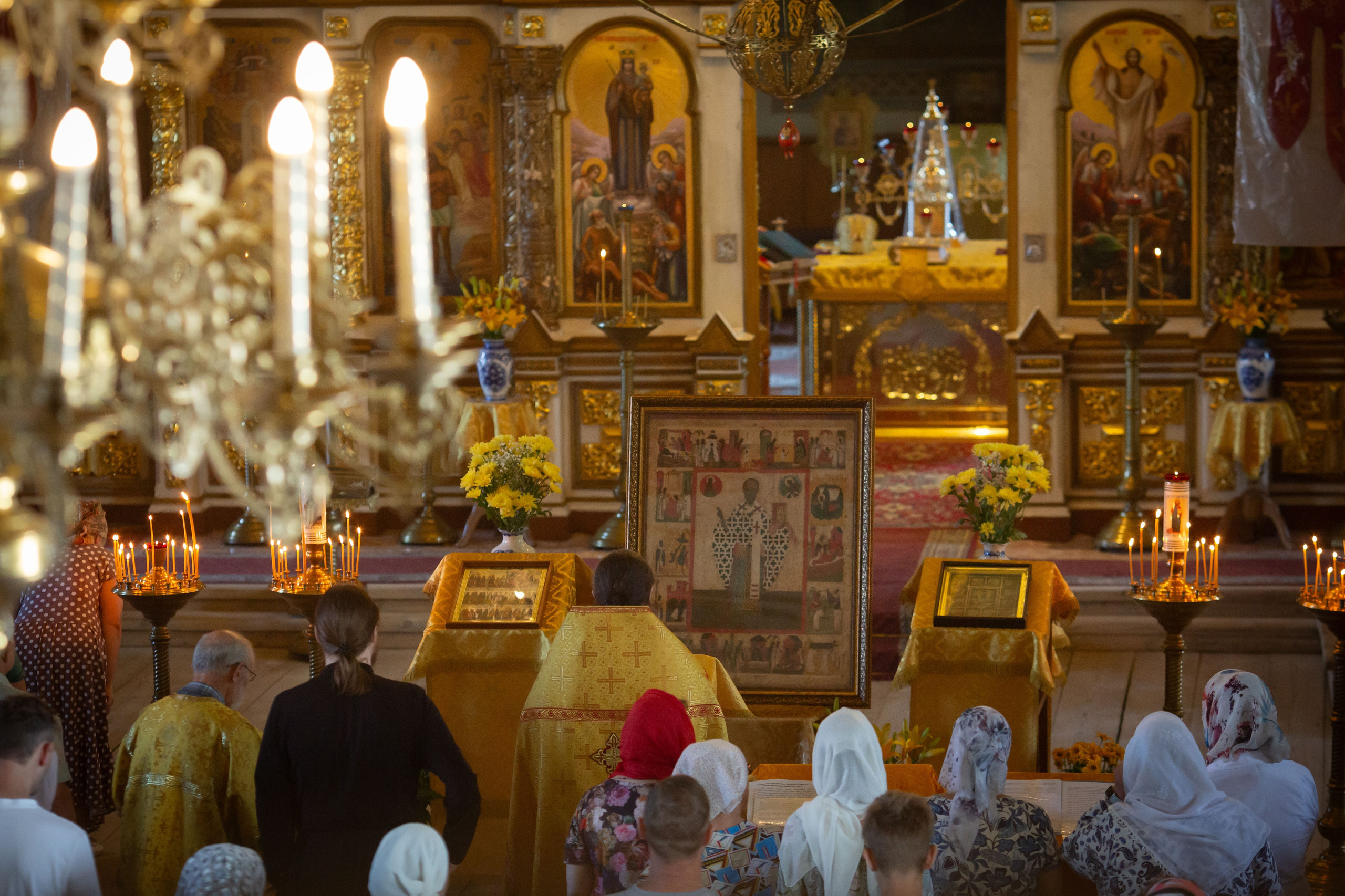 Молебен Николай Зарайсий с Ашитково Воскресенский храм. Семейный и детский фотограф Анна Петракова