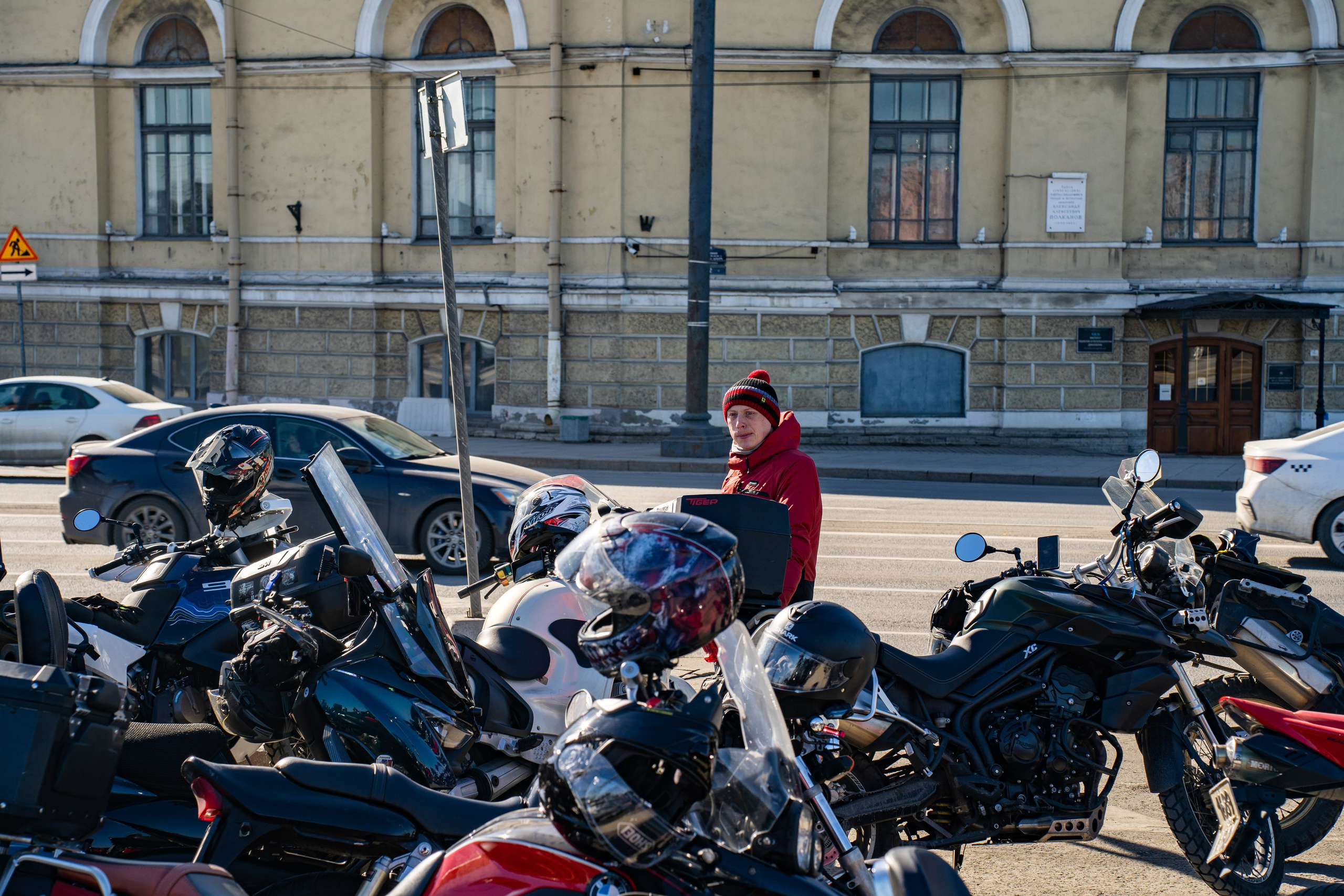 Весенний прохват мотоклуба Normans Riders MC. Концертный и репортажный фотограф в Санкт-Петербурге Слава Пахомов