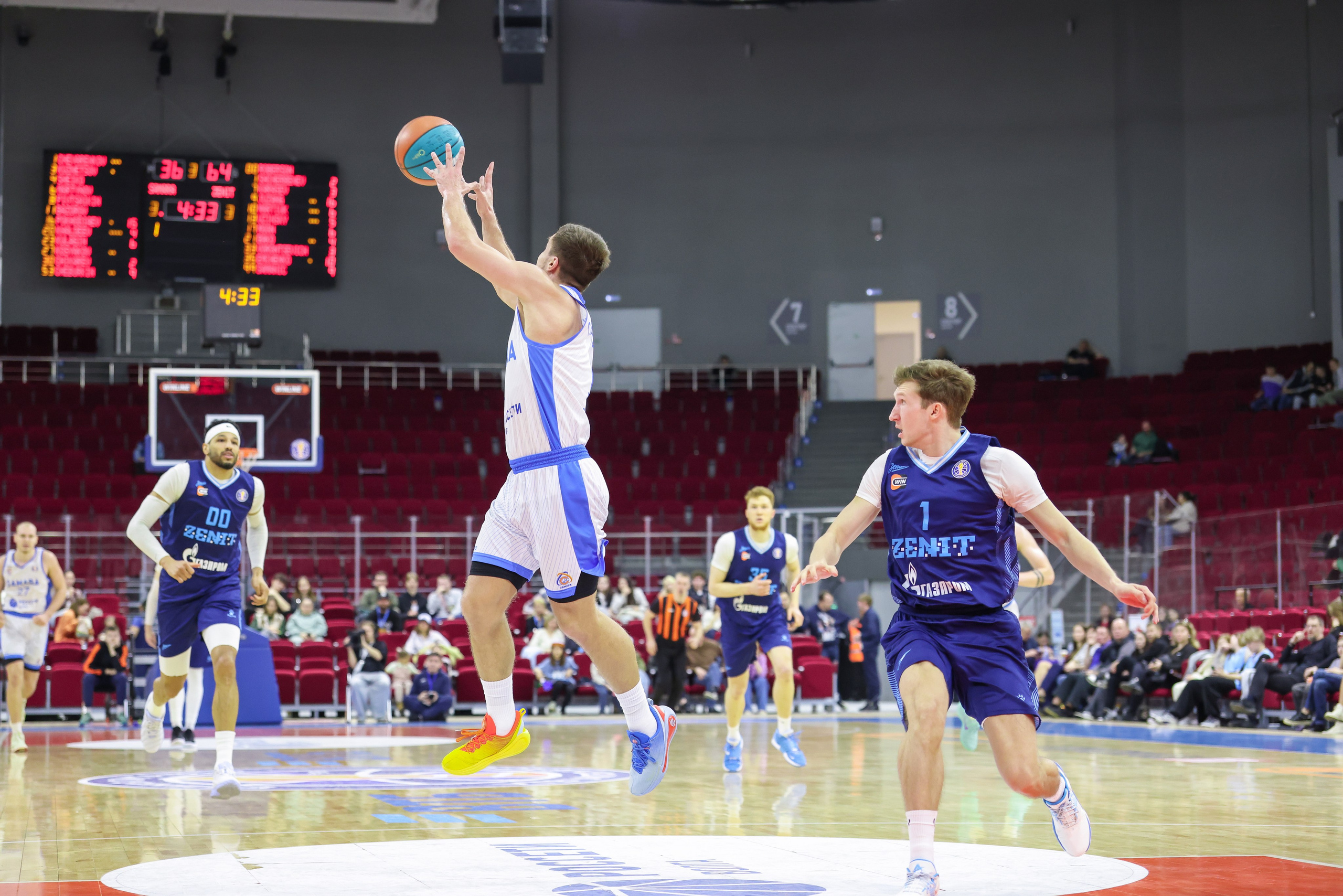 Баскетбол. Самара — Зенит. Единая лига ВТБ. Спортивный фотограф в Самаре