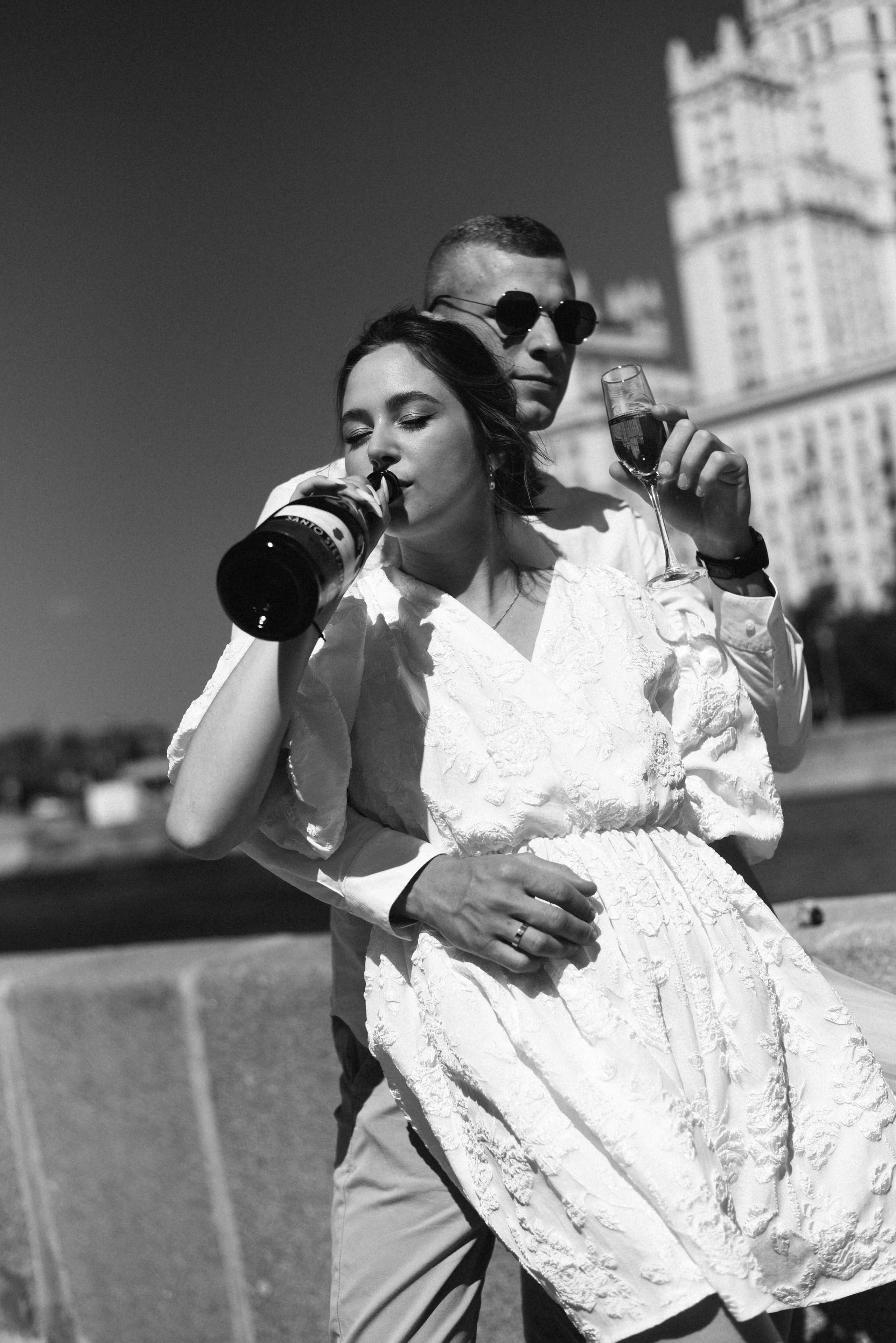 Андрей и Дарья ЗАГС № 4 Свадебная прогулка по городу. Фотограф Лола Волна, город Москва