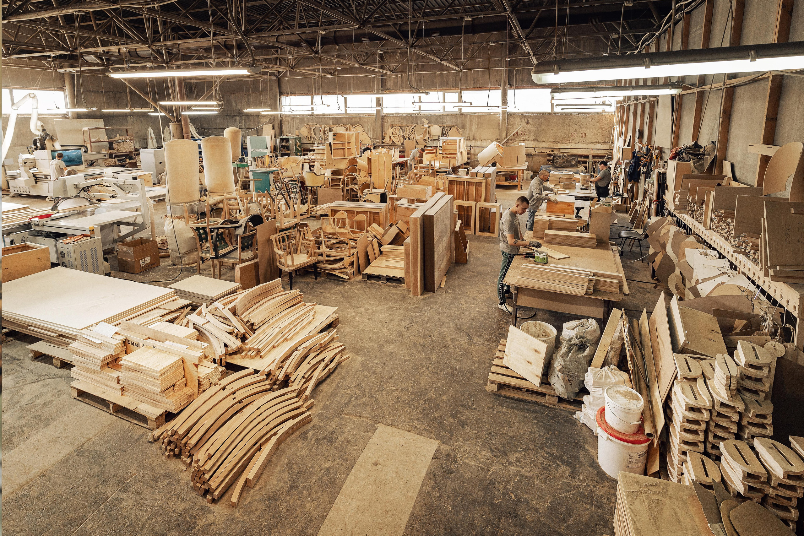 Современный цех мебельного производства CORSASTYLE в Самаре, общий план