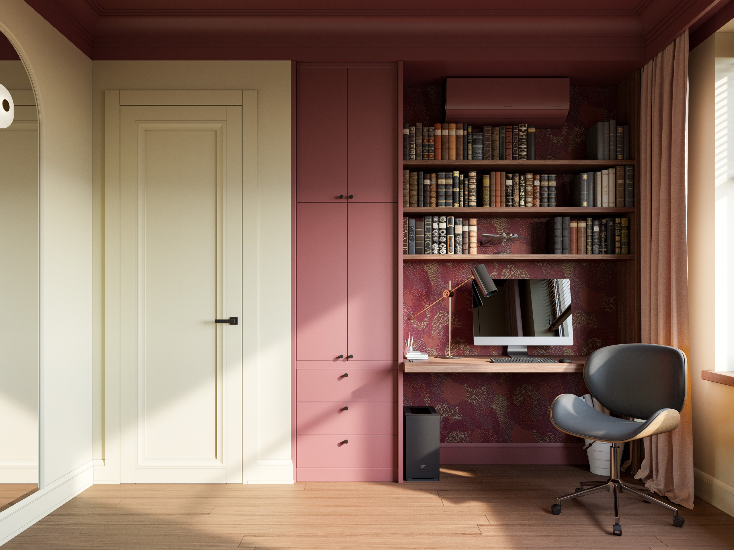 3D Визуализация Квартиры с Яркими Цветами | Смелая Колористика в Интерьере. Визуализатор интерьера в Москве | Брагин Кирилл