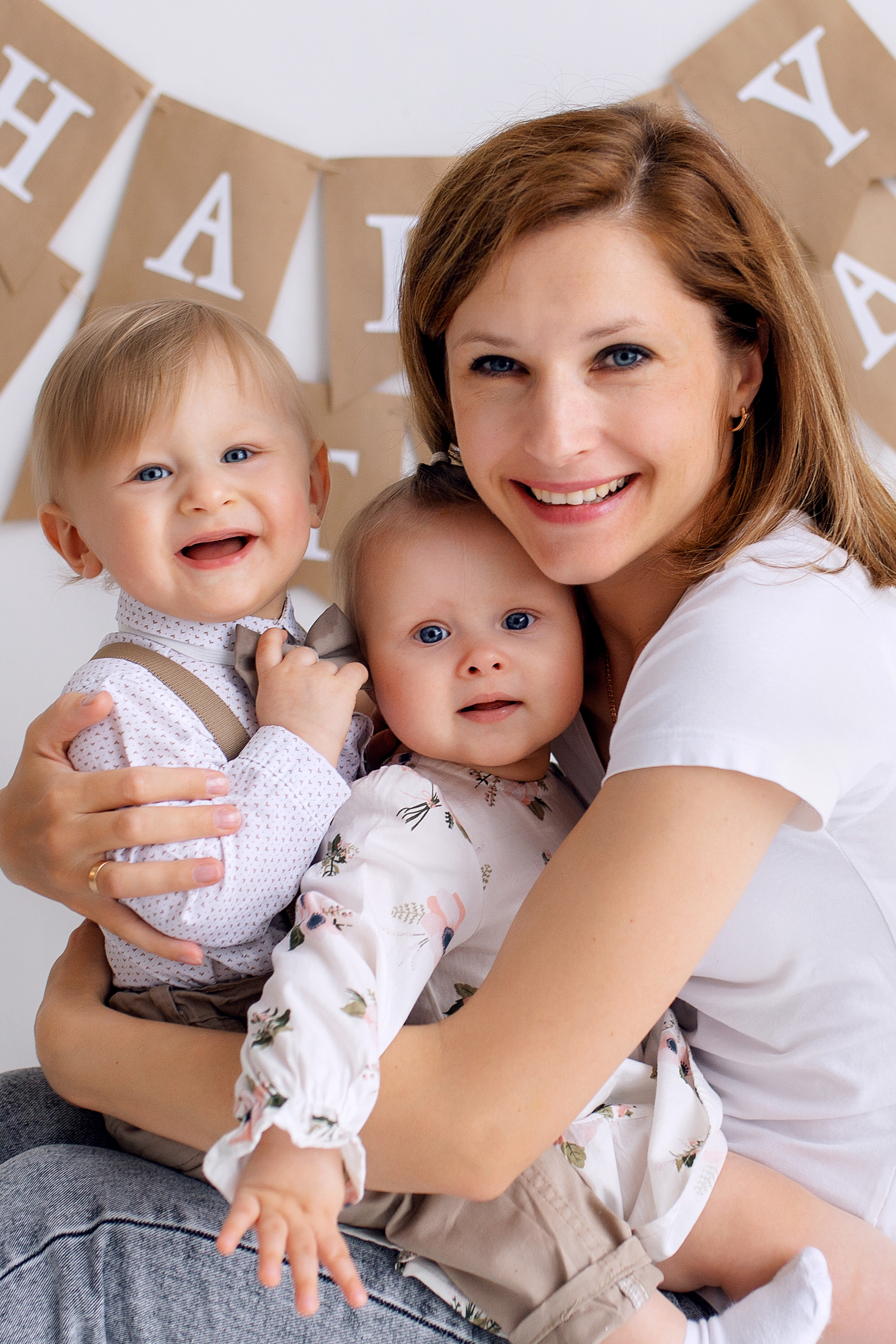 ЕВА и ВАНЯ год. Фотограф новорожденных Оксана Полевская