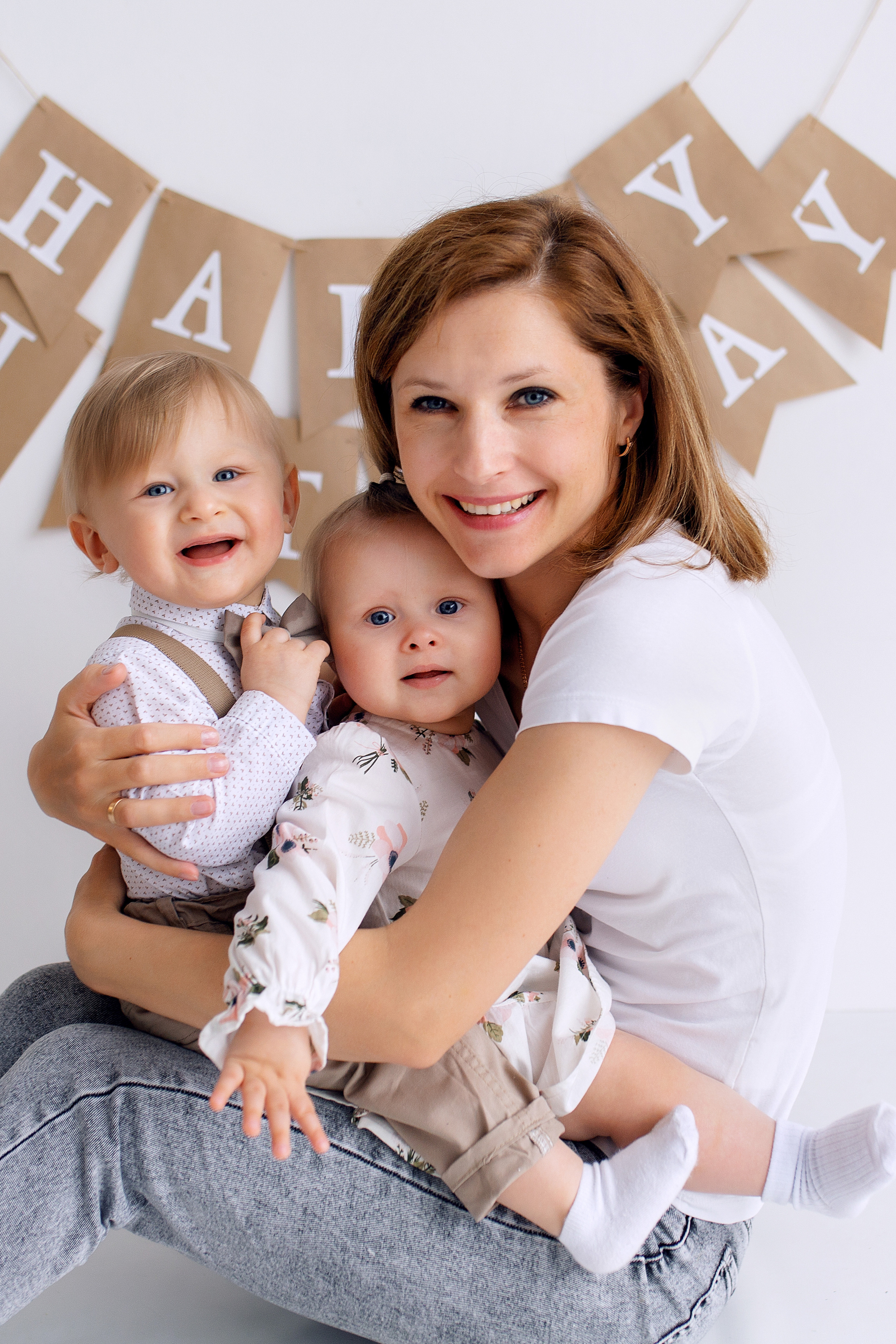 ЕВА и ВАНЯ год. Фотограф новорожденных Оксана Полевская