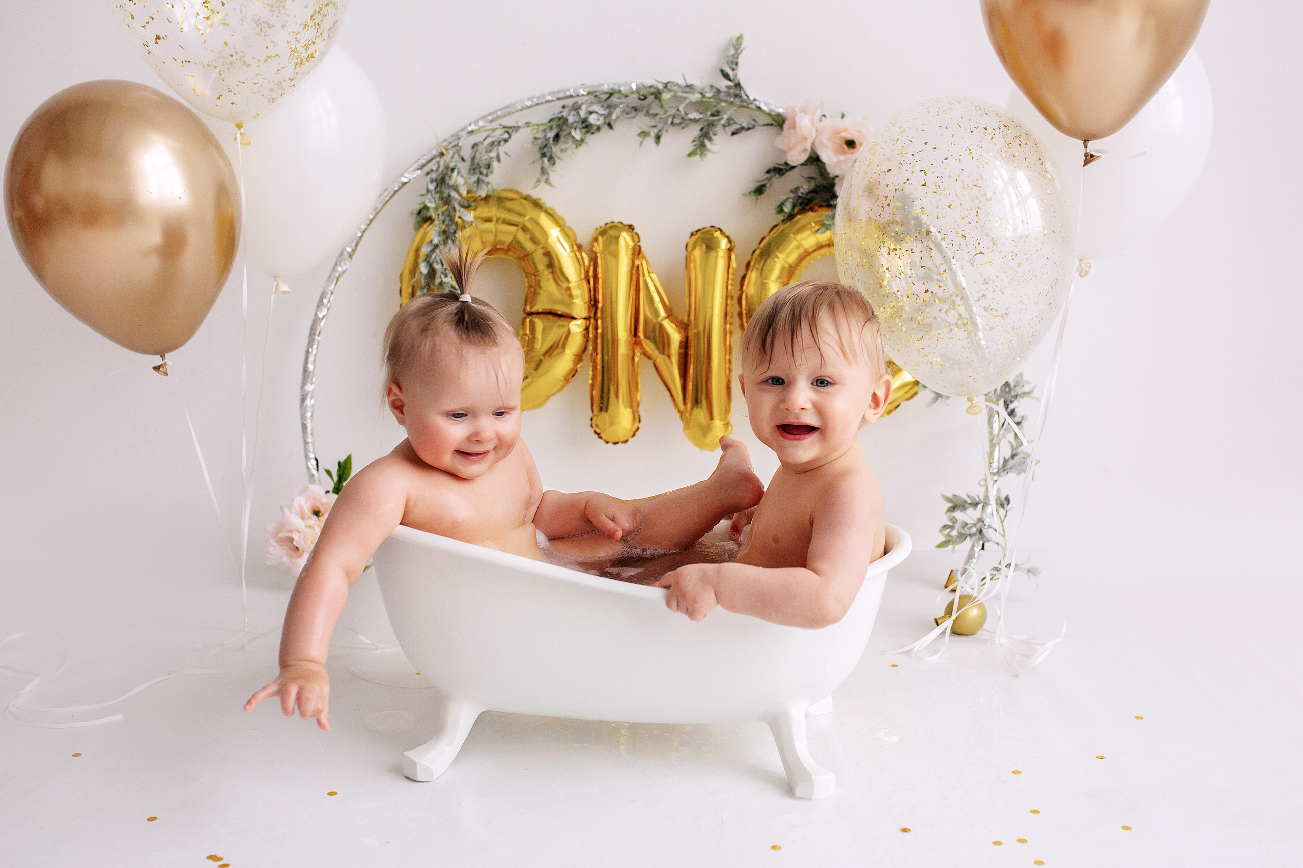 ЕВА и ВАНЯ год. Фотограф новорожденных Оксана Полевская