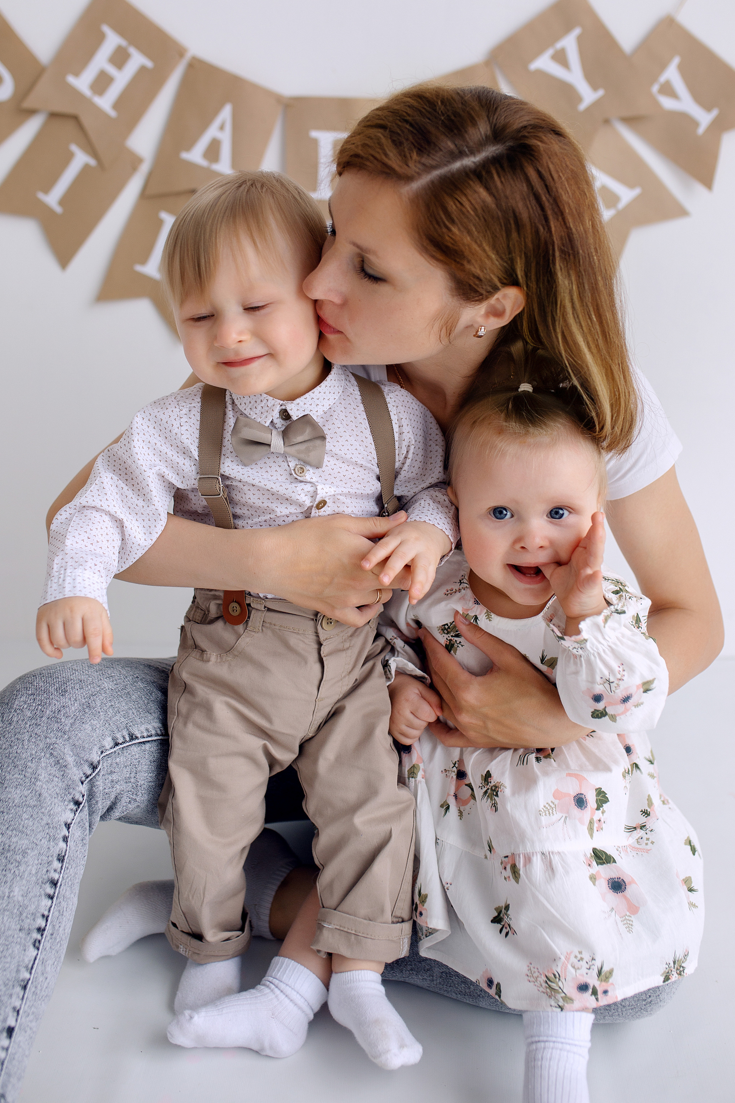 ЕВА и ВАНЯ год. Фотограф новорожденных Оксана Полевская