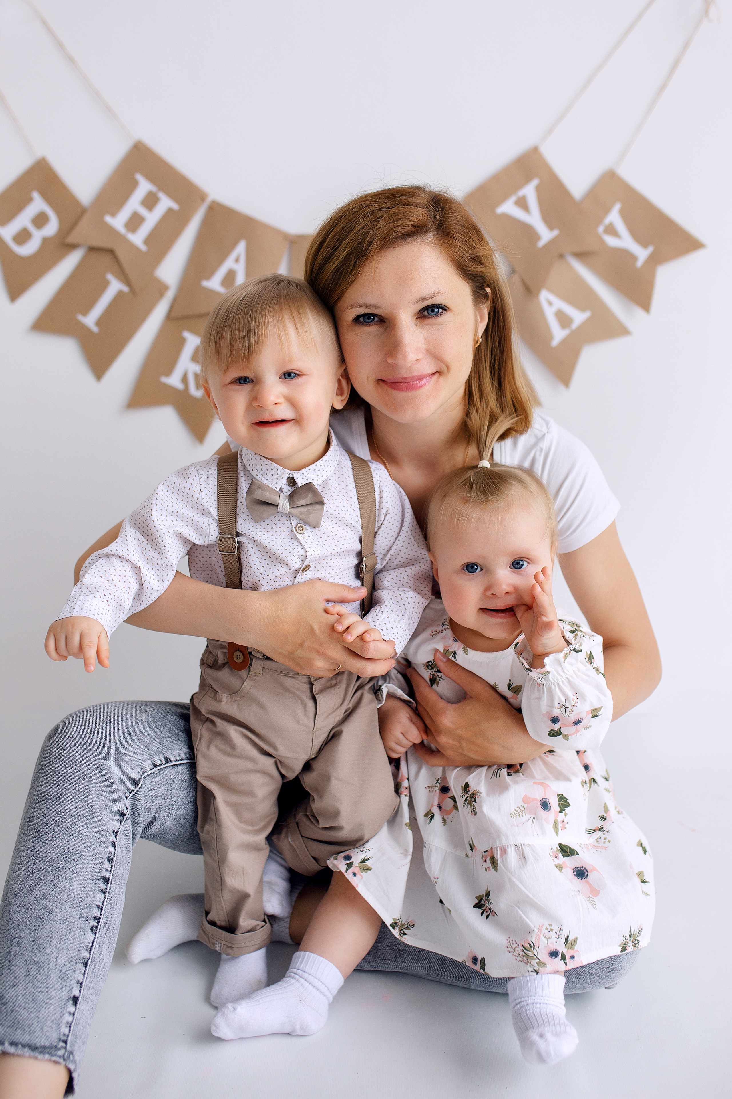 ЕВА и ВАНЯ год. Фотограф новорожденных Оксана Полевская