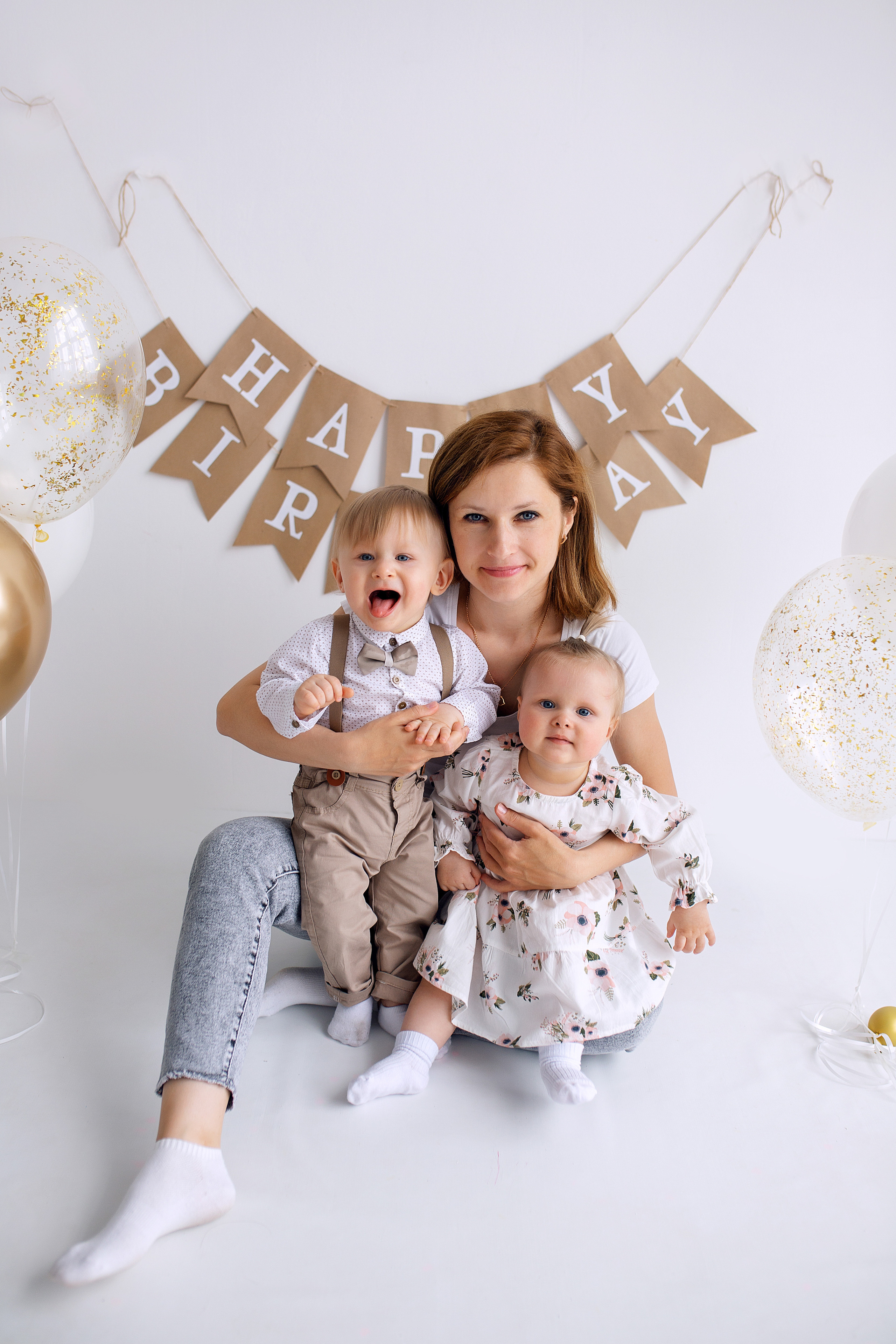 ЕВА и ВАНЯ год. Фотограф новорожденных Оксана Полевская