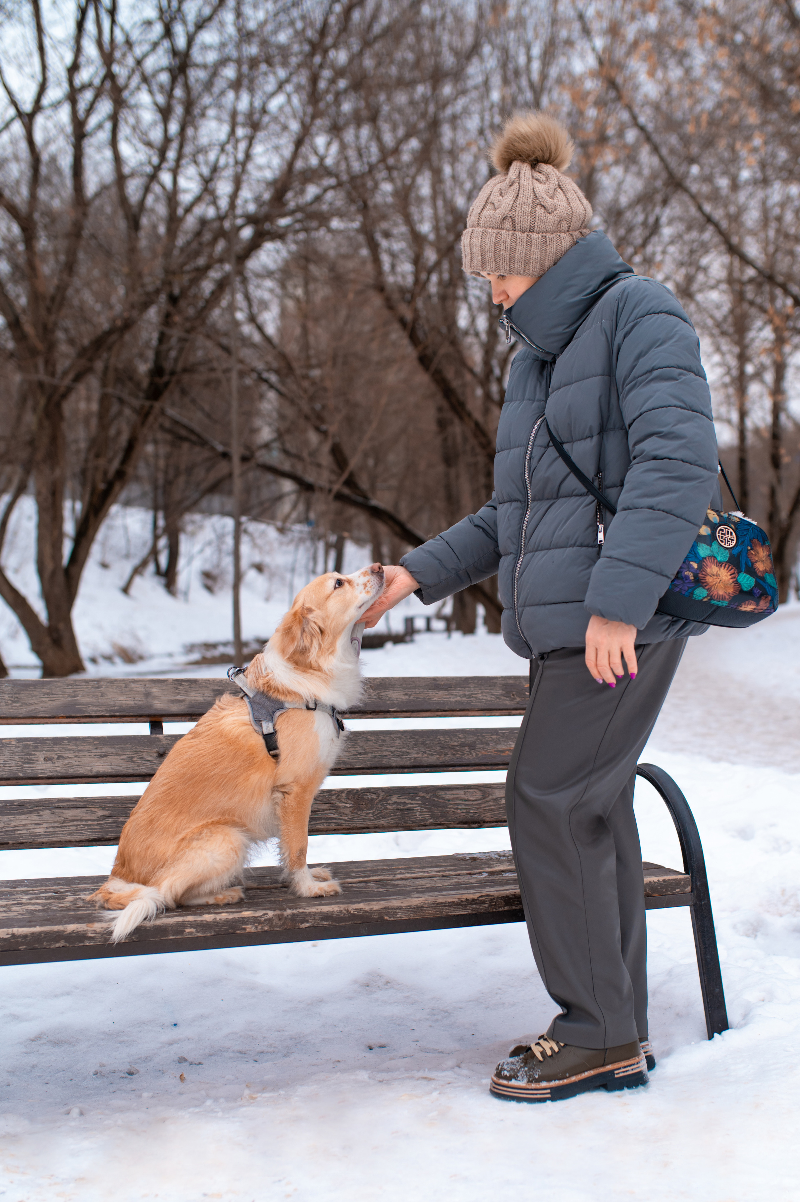 Прогулка с собакой. Семейный фотограф в Москве Ольга Барсукова