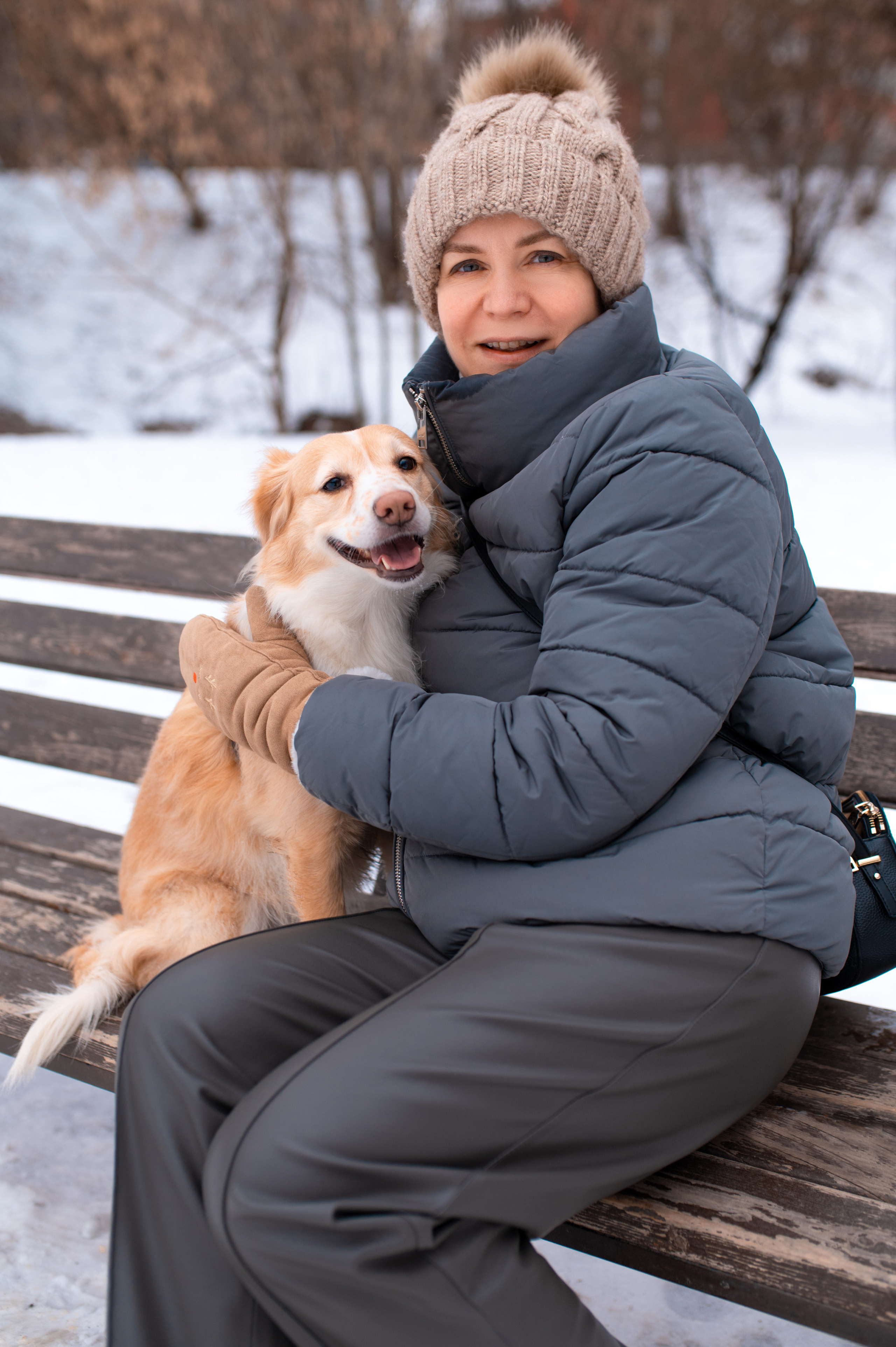 Прогулка с собакой. Семейный фотограф в Москве Ольга Барсукова