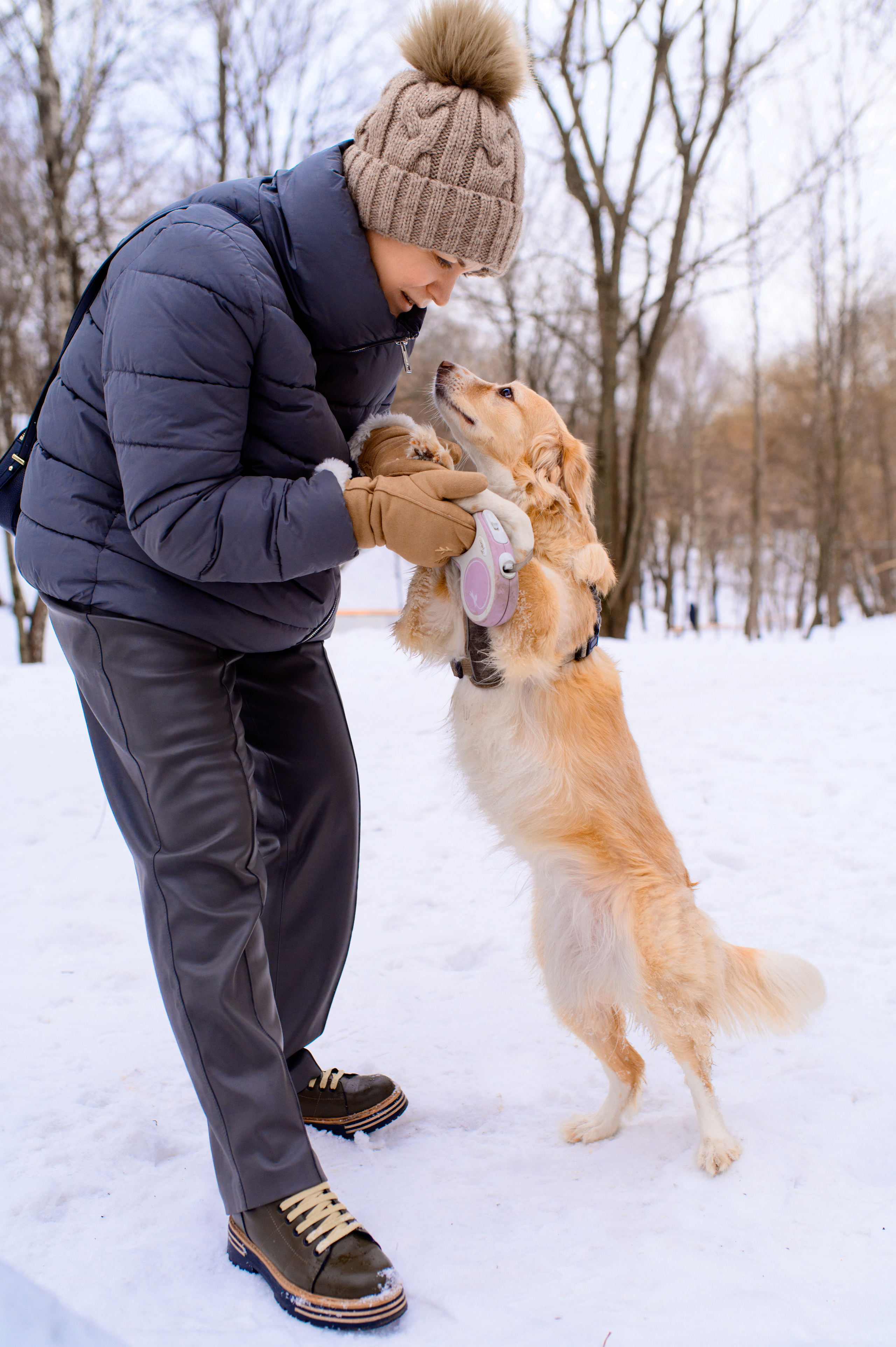 Прогулка с собакой. Семейный фотограф в Москве Ольга Барсукова