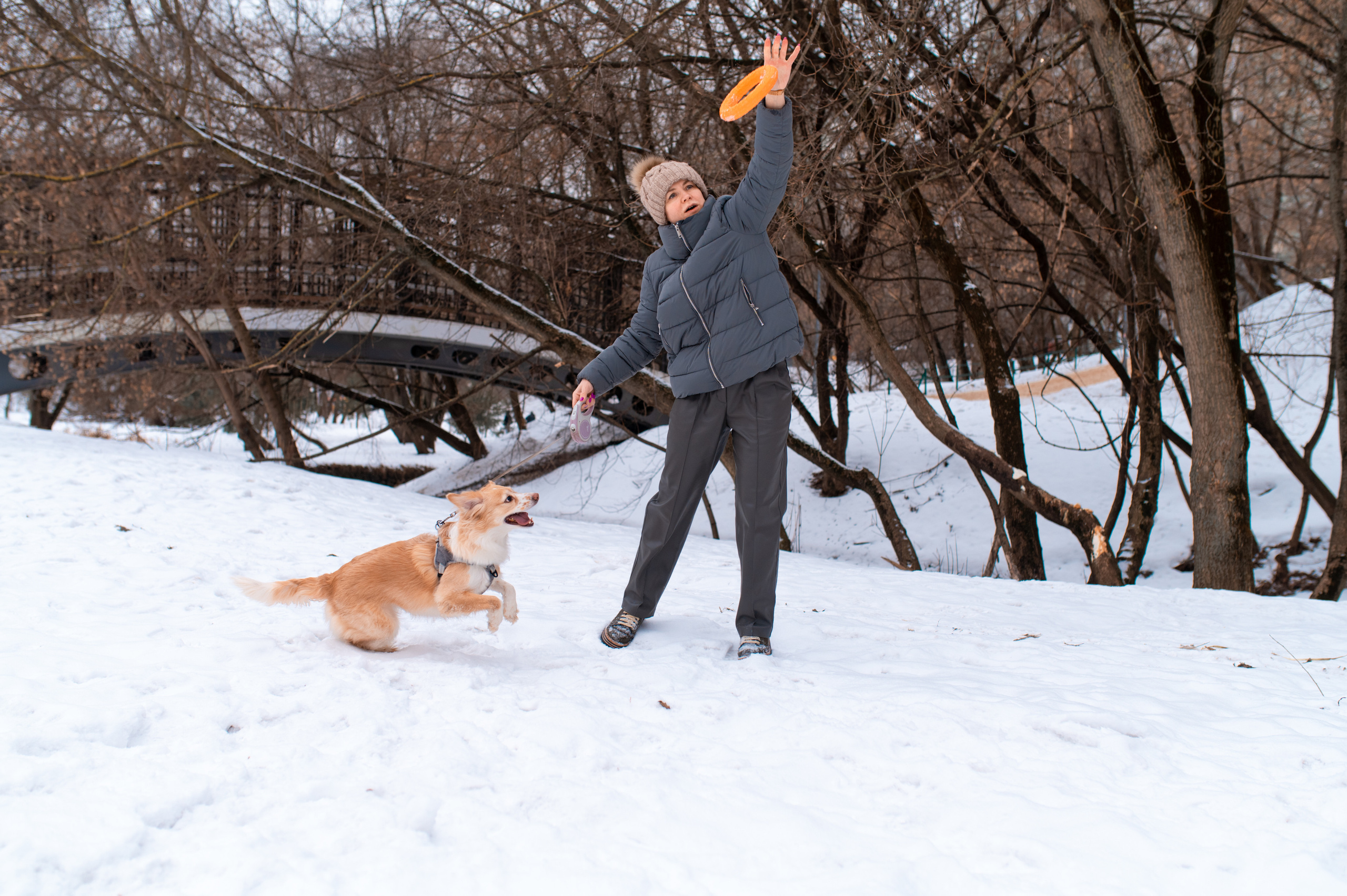 Прогулка с собакой. Семейный фотограф в Москве Ольга Барсукова