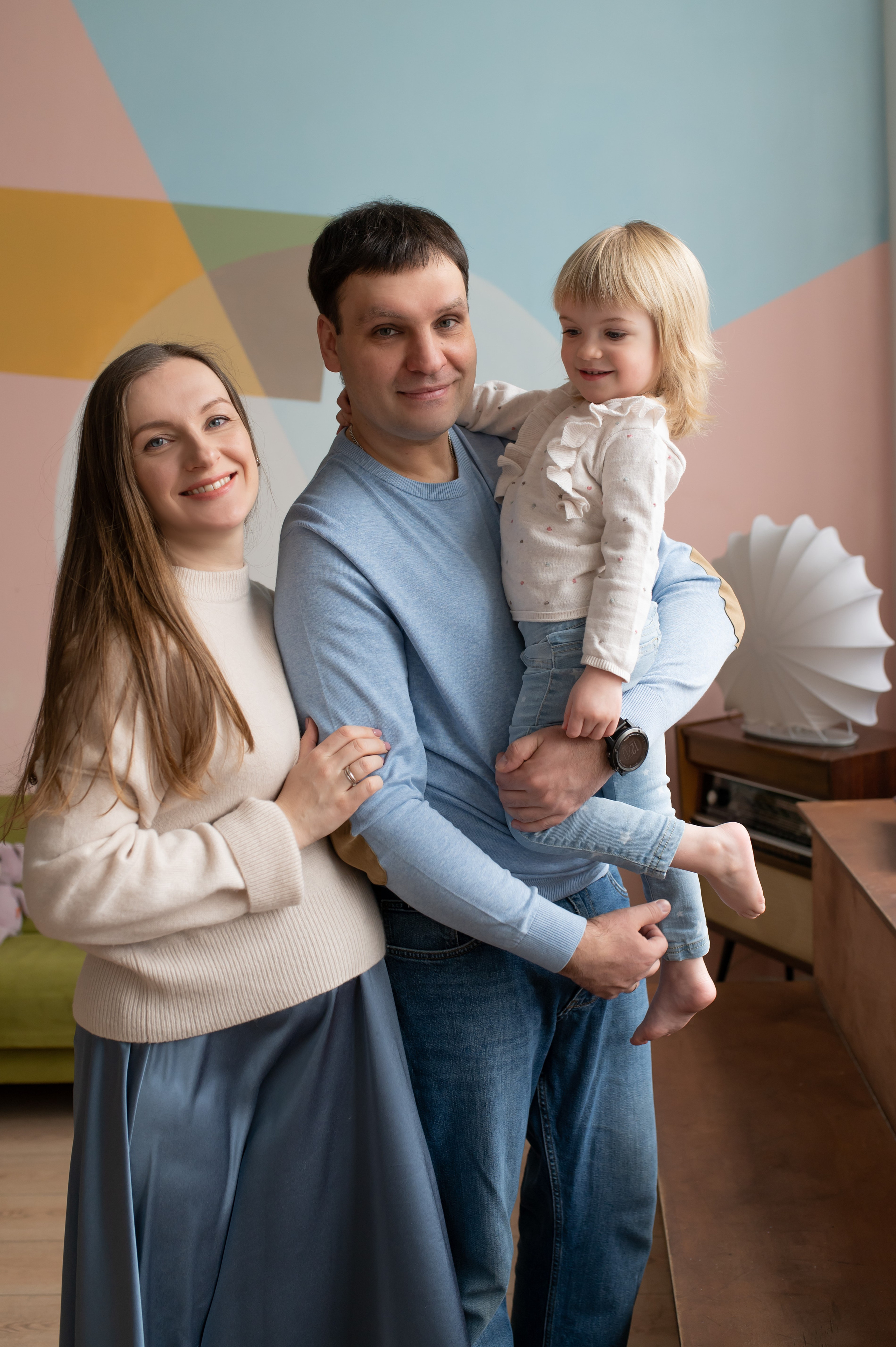 Семейная съемка в студии. Семейный фотограф в Москве Ольга Барсукова