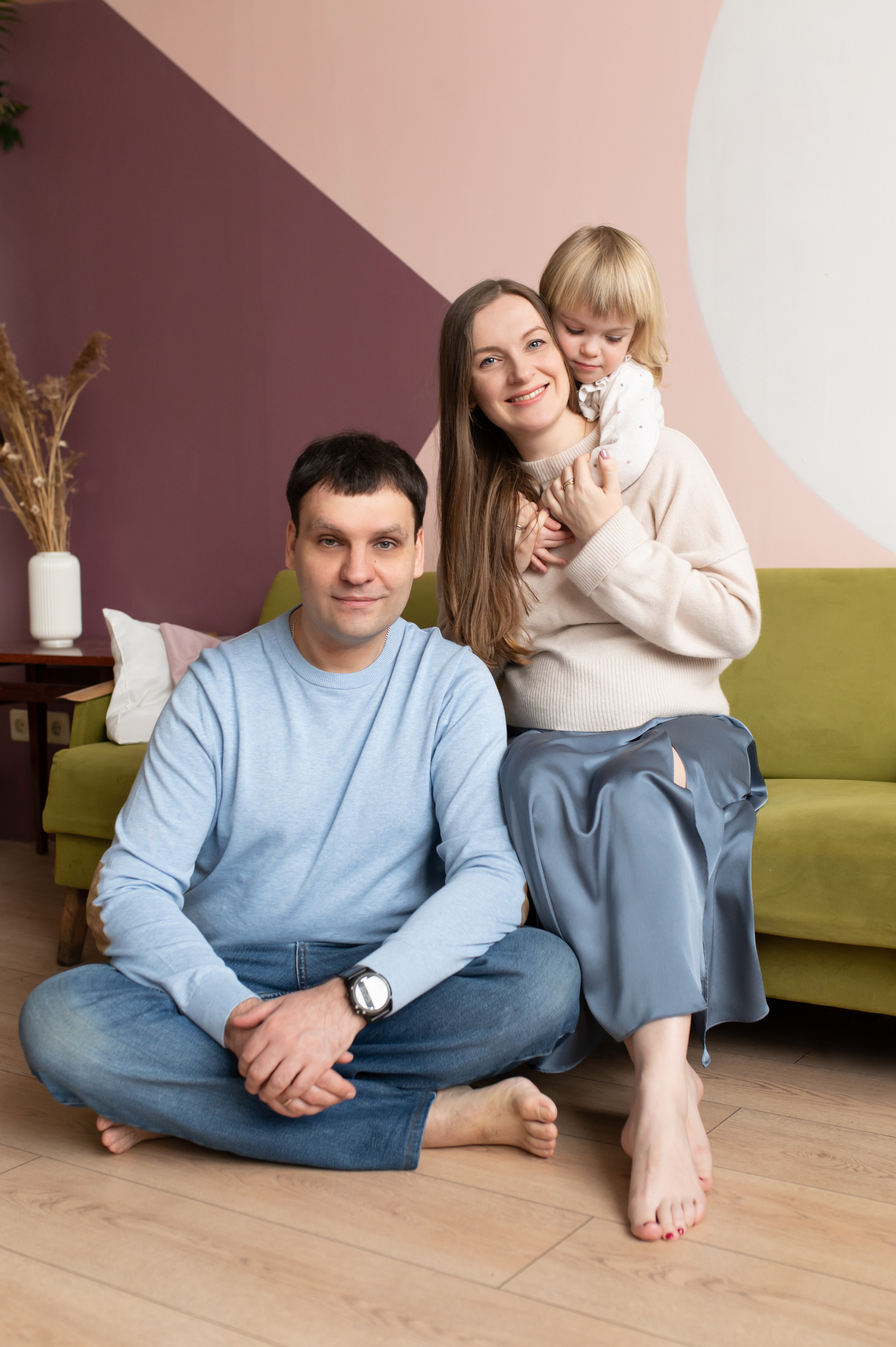 Семейная съемка в студии. Семейный фотограф в Москве Ольга Барсукова