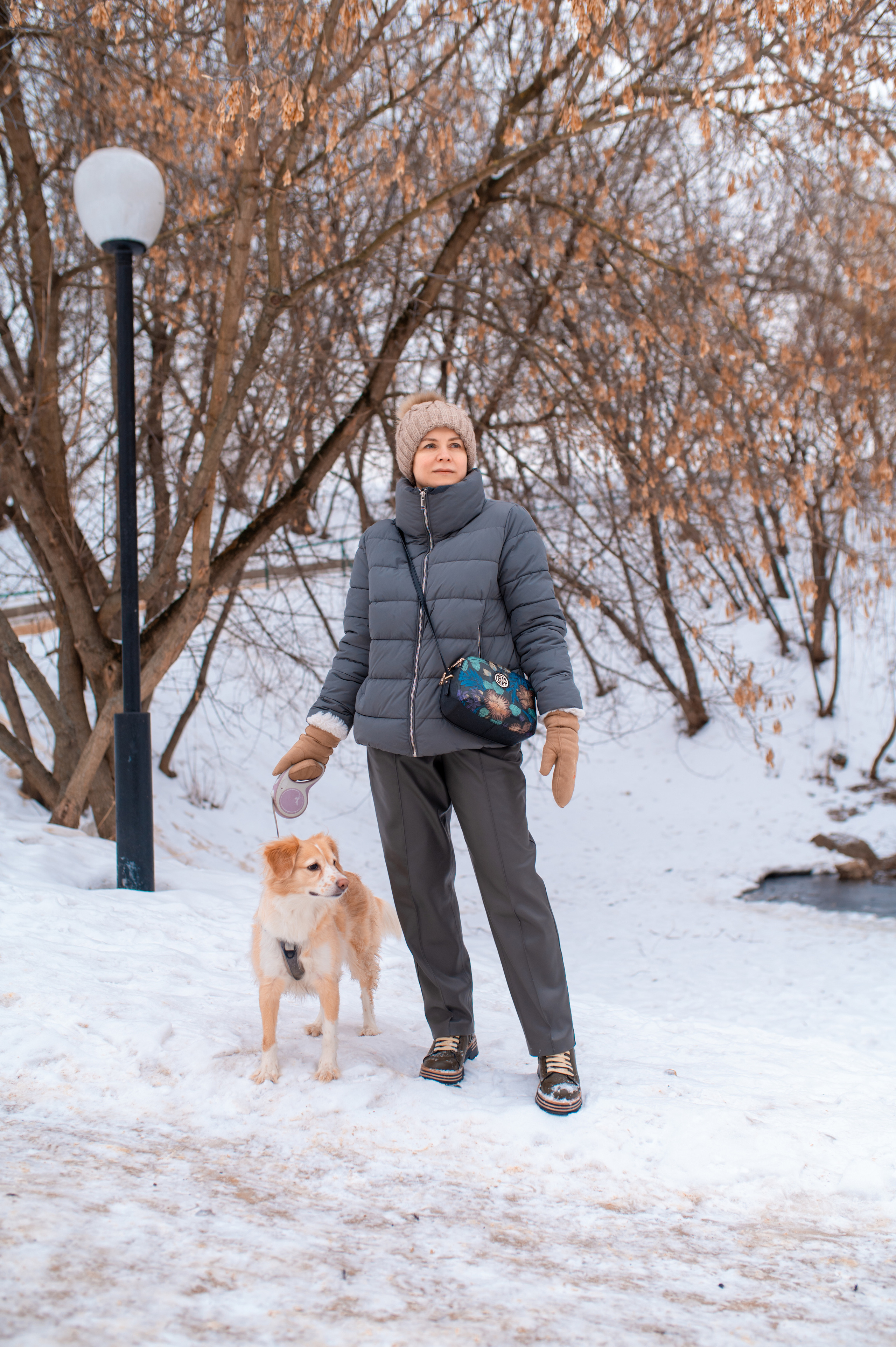 Прогулка с собакой. Семейный фотограф в Москве Ольга Барсукова