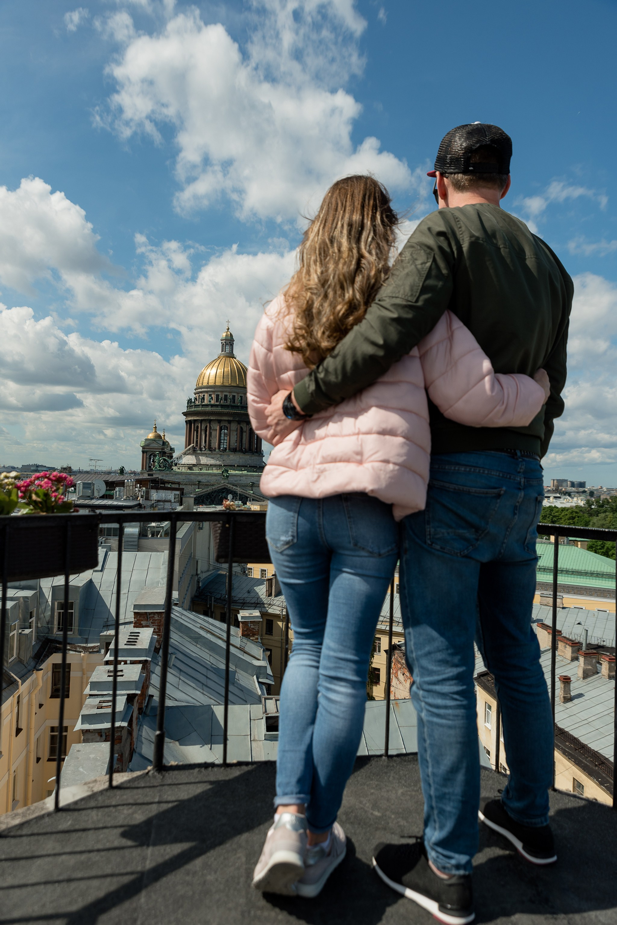 Крыша у Исаакиевского собора. Свадебный и семейный фотограф из Санкт-Петербурга Климов Анатолий