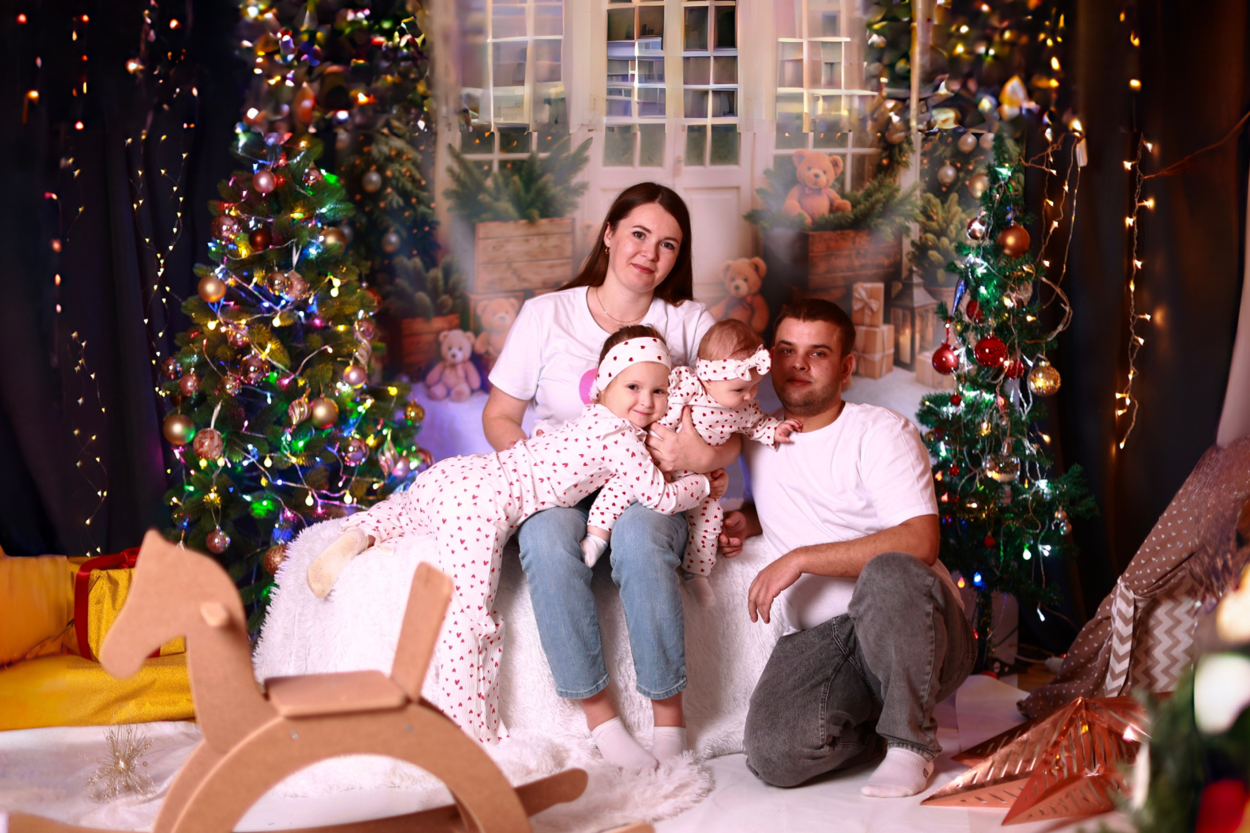 Новогодняя семья. Фотолаборатория Ваниль