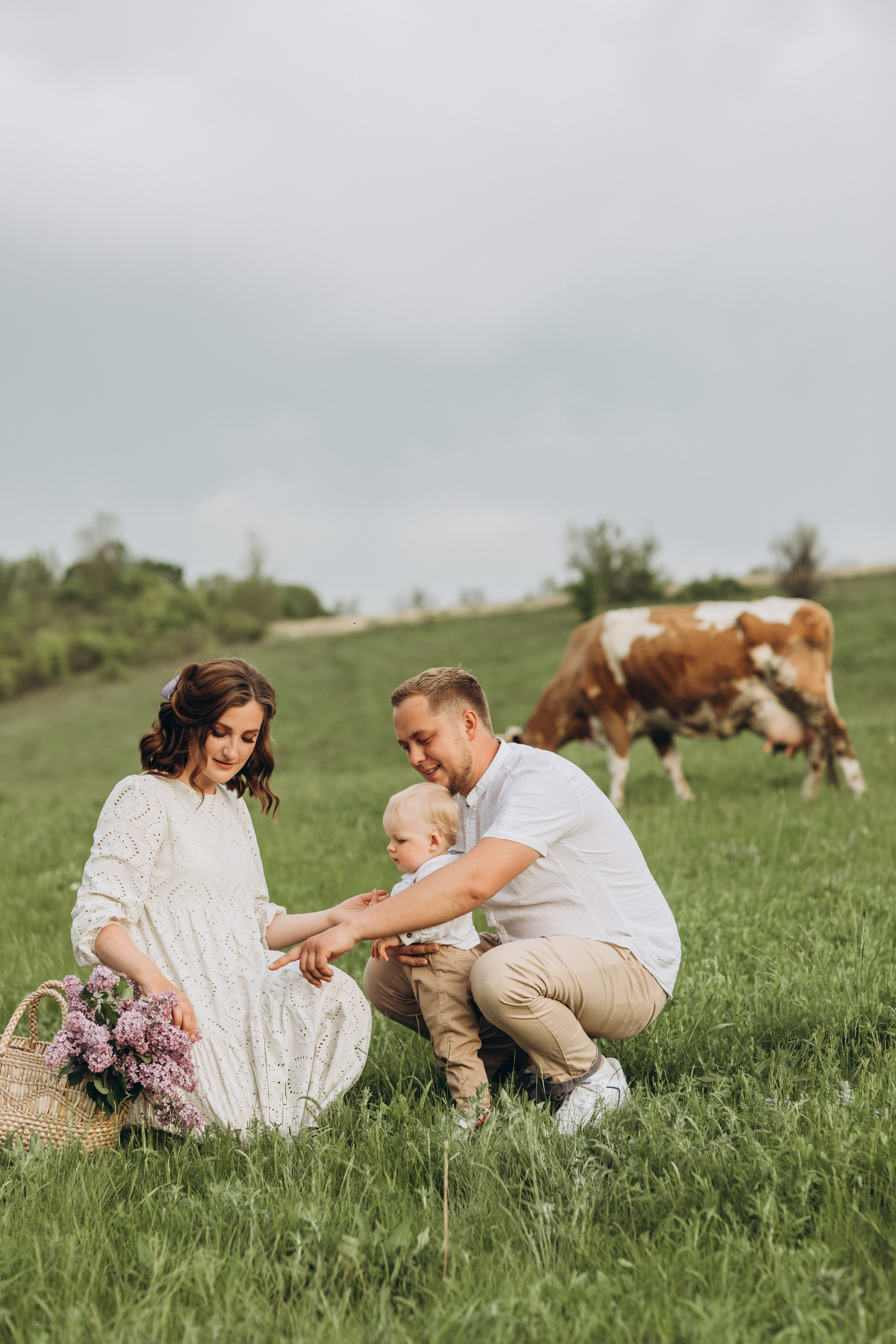 Захар, мама Света, папа Леша. Семейный фотограф Оля Гладченко