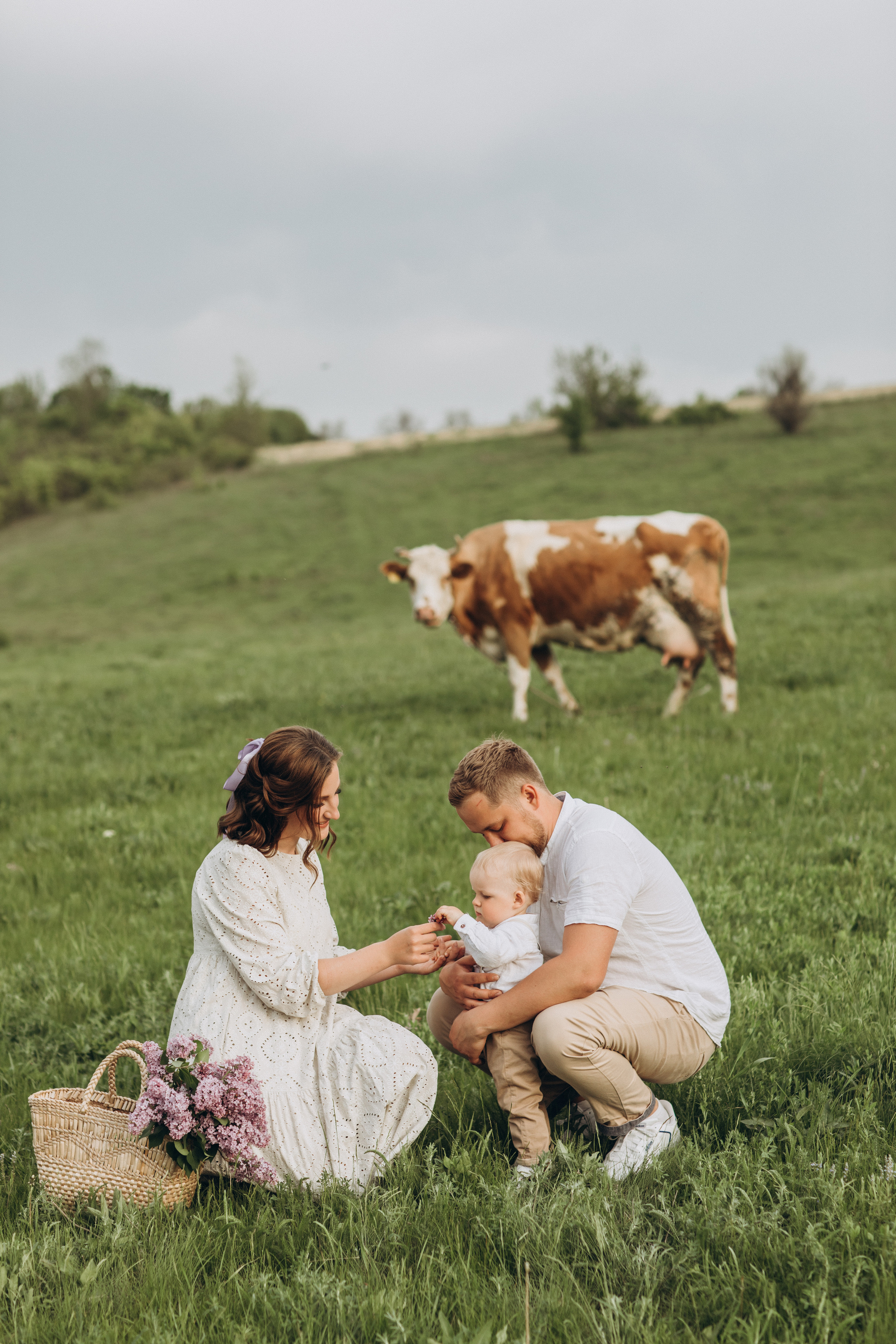 Захар, мама Света, папа Леша. Семейный фотограф Оля Гладченко
