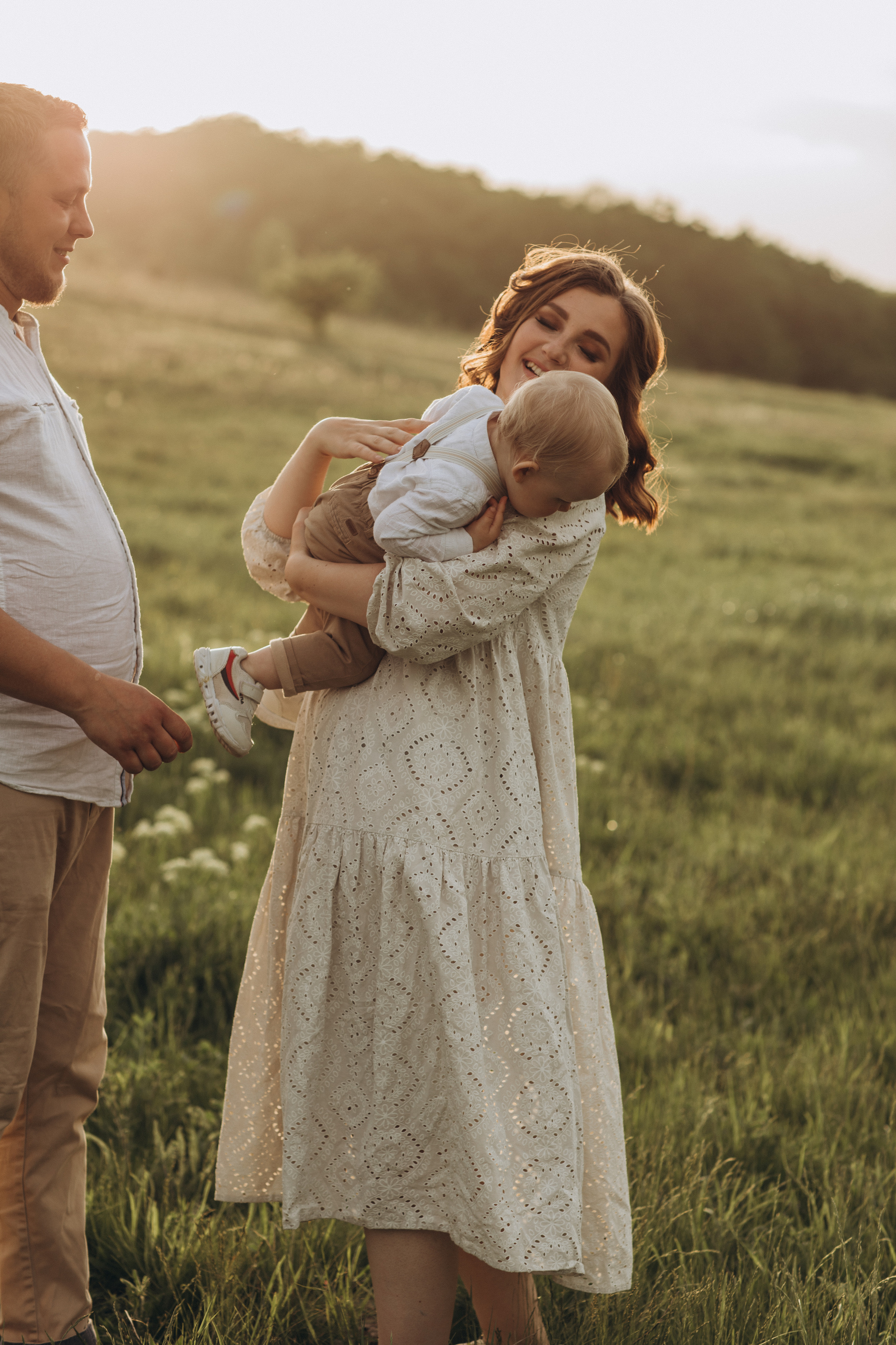Захар, мама Света, папа Леша. Семейный фотограф Оля Гладченко
