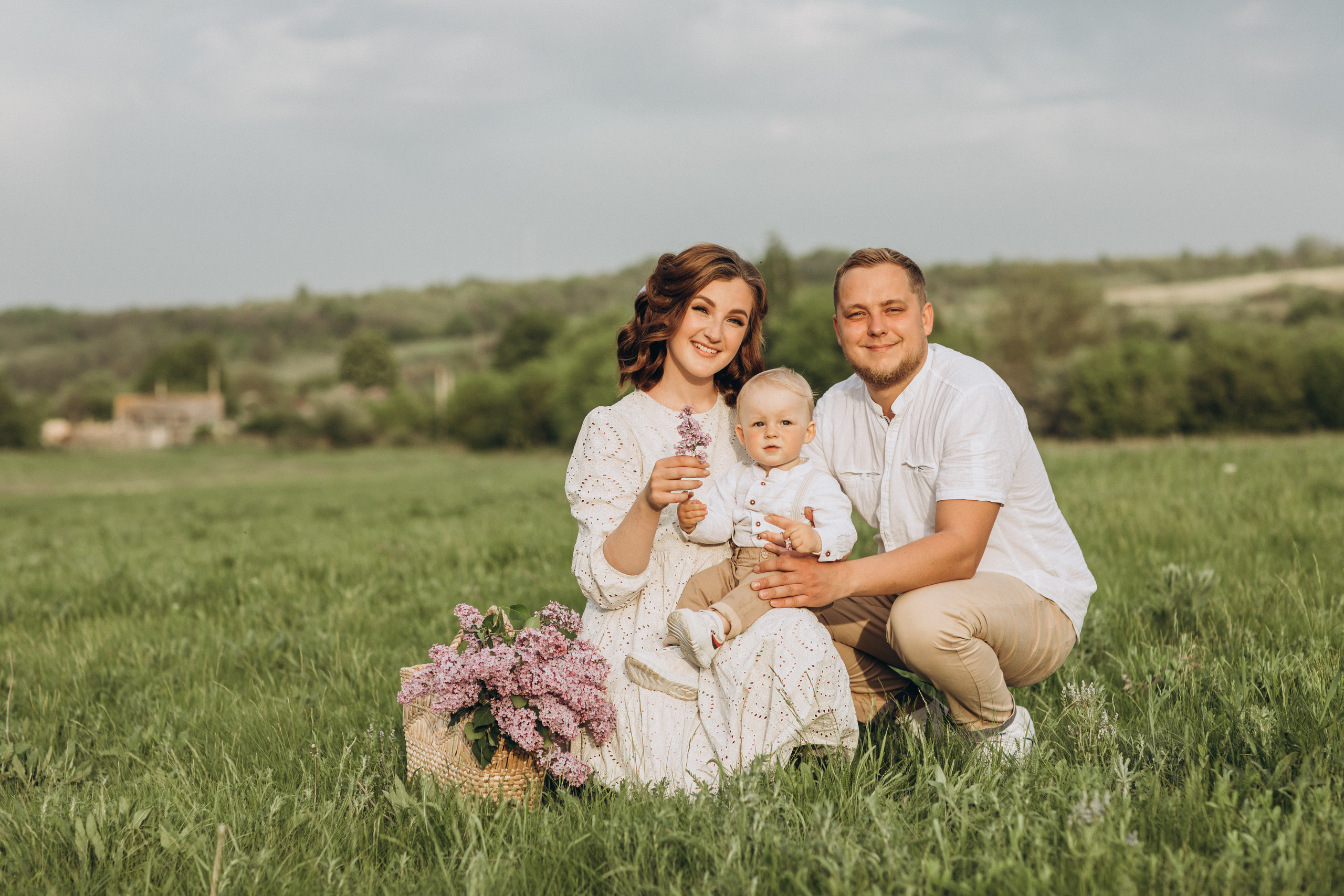 Захар, мама Света, папа Леша. Семейный фотограф Оля Гладченко