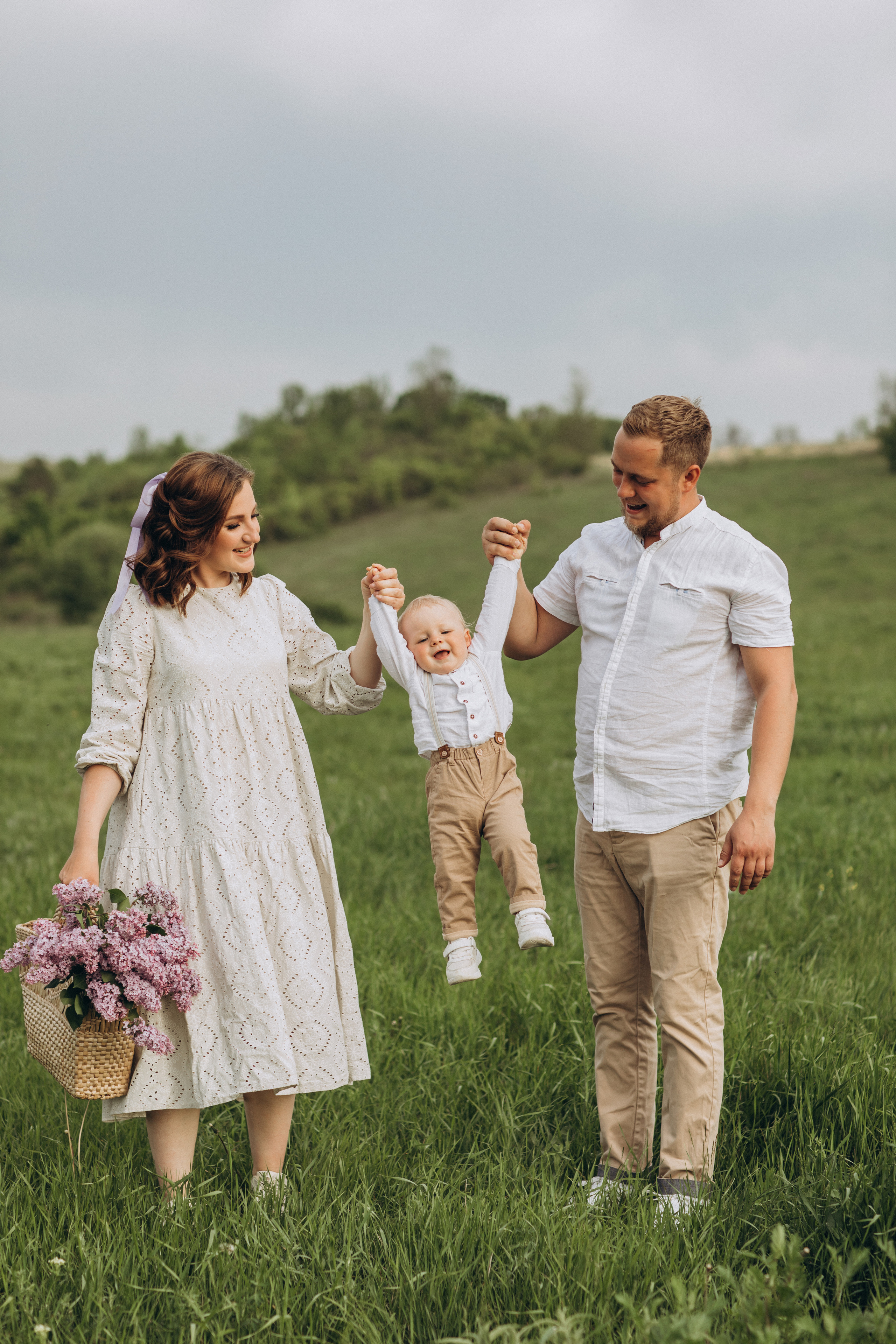 Захар, мама Света, папа Леша. Семейный фотограф Оля Гладченко