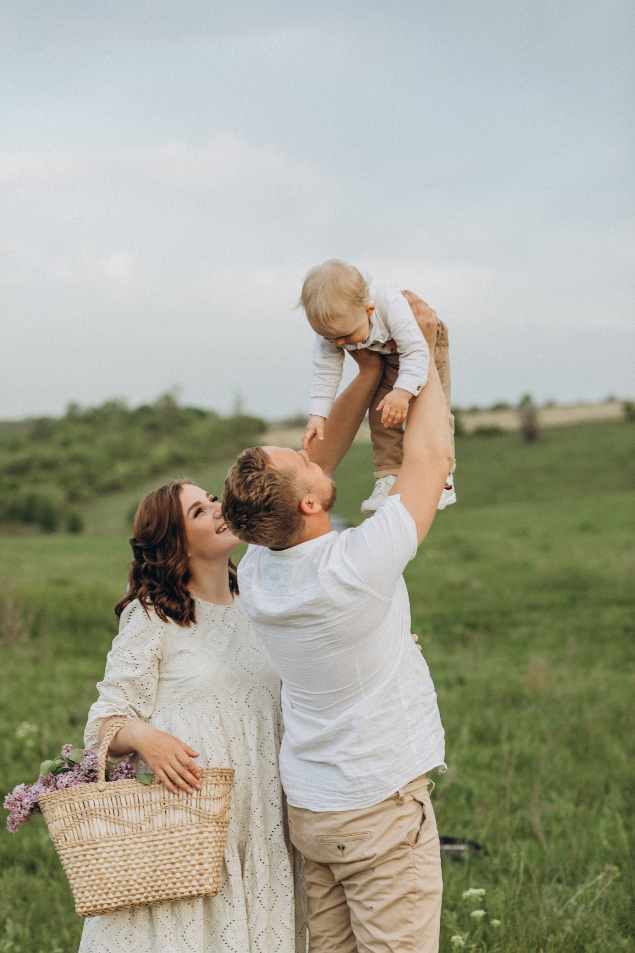 Захар, мама Света, папа Леша. Семейный фотограф Оля Гладченко