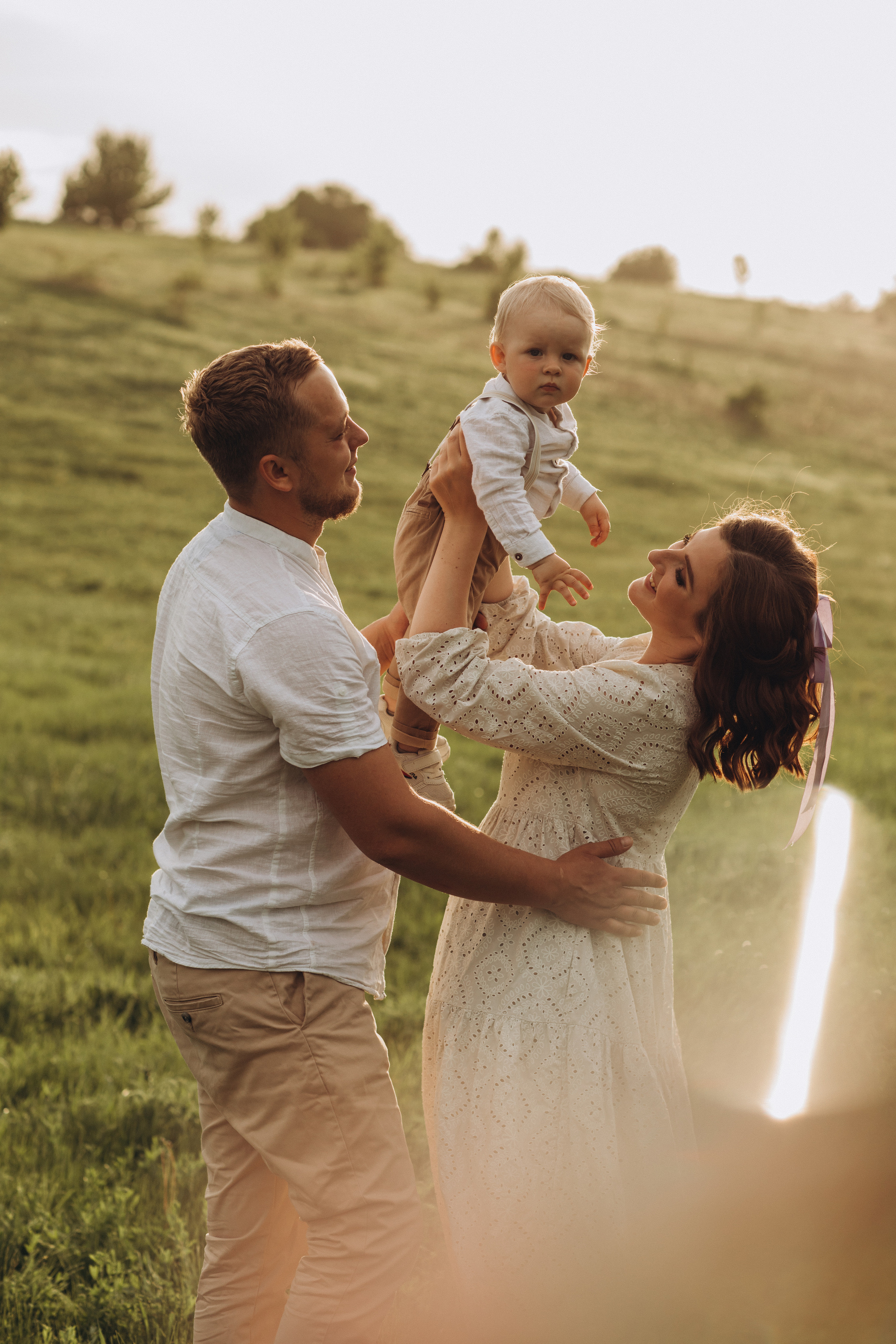 Захар, мама Света, папа Леша. Семейный фотограф Оля Гладченко