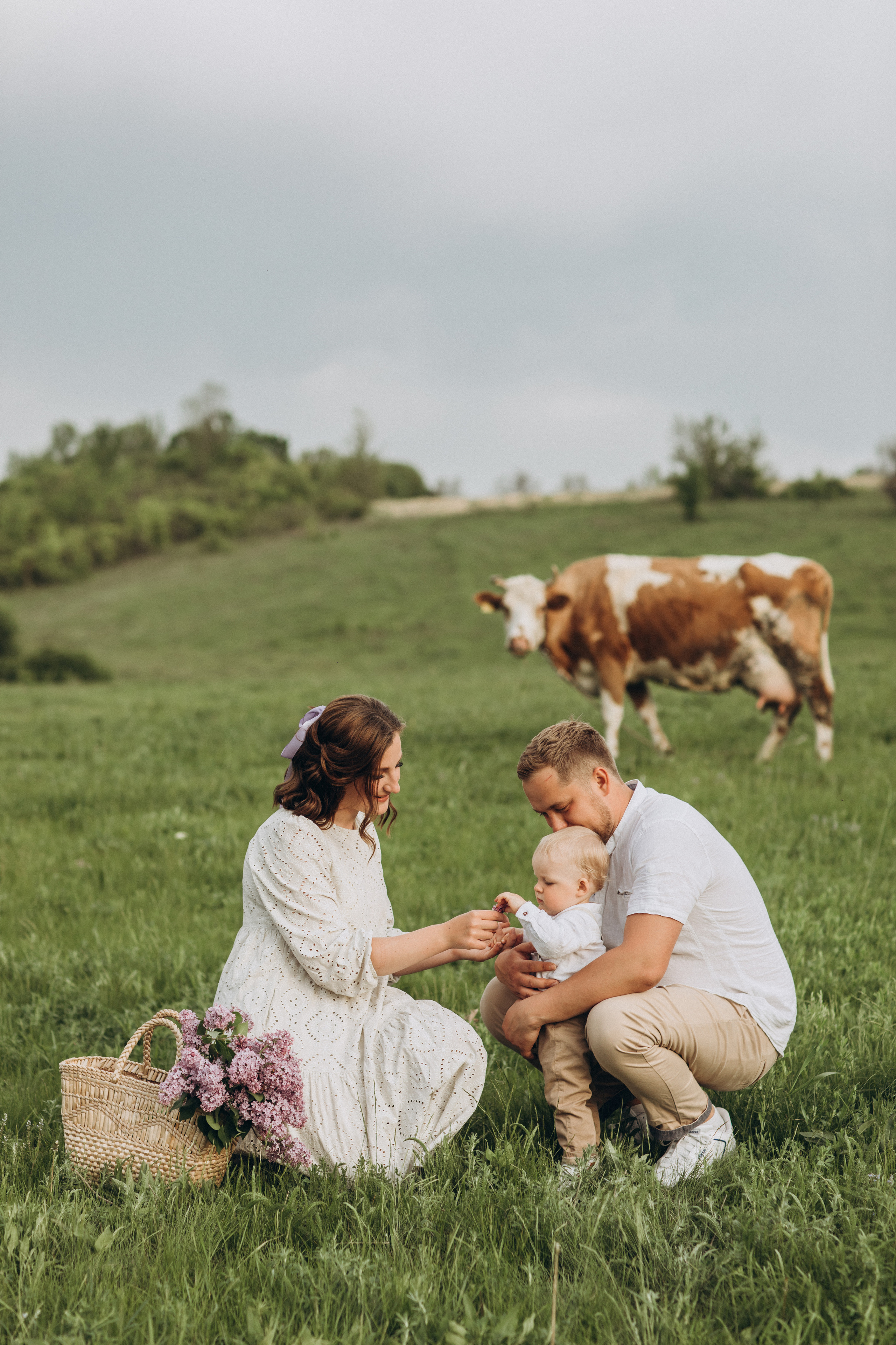 Захар, мама Света, папа Леша. Семейный фотограф Оля Гладченко