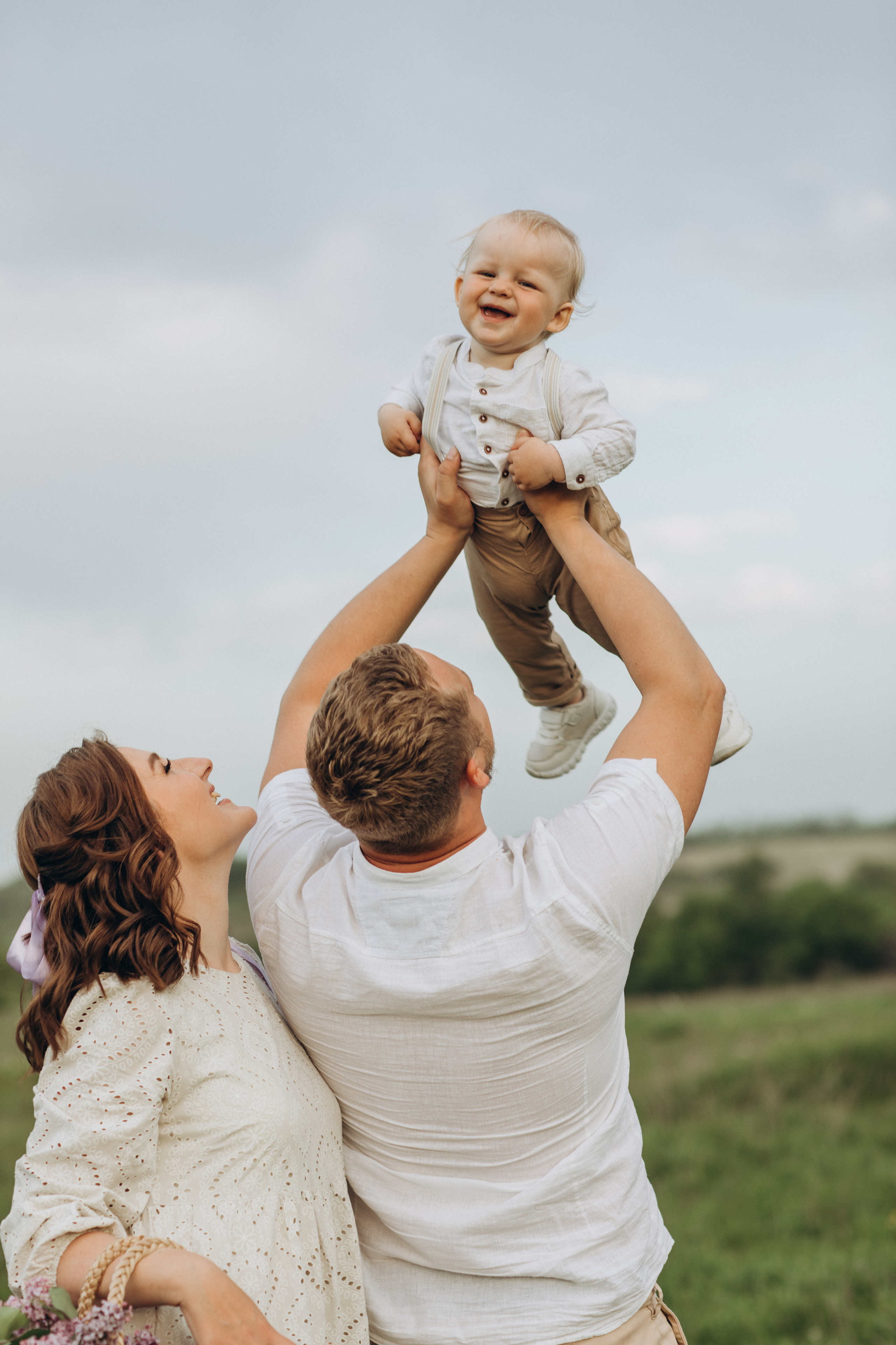 Захар, мама Света, папа Леша. Семейный фотограф Оля Гладченко