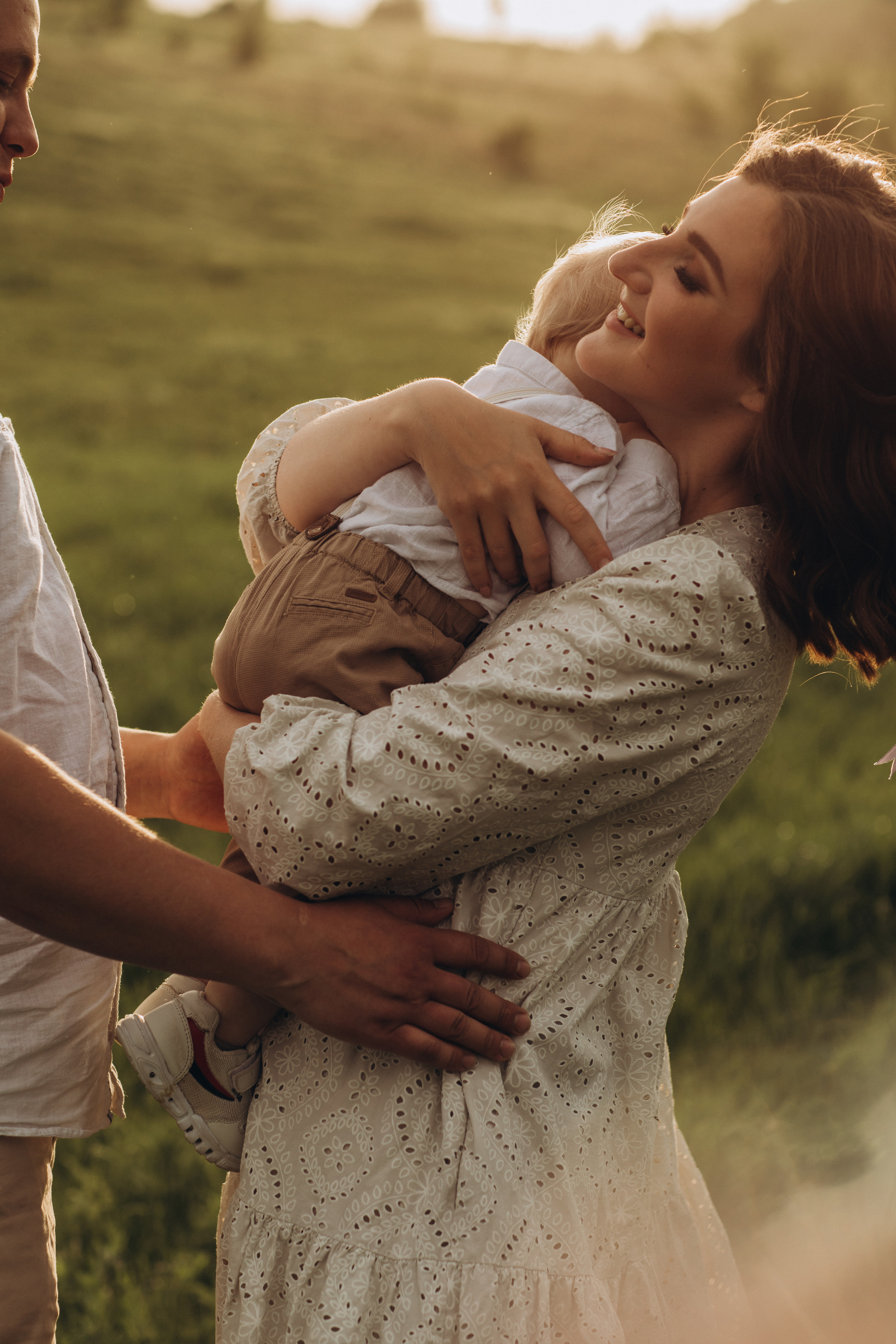 Захар, мама Света, папа Леша. Семейный фотограф Оля Гладченко