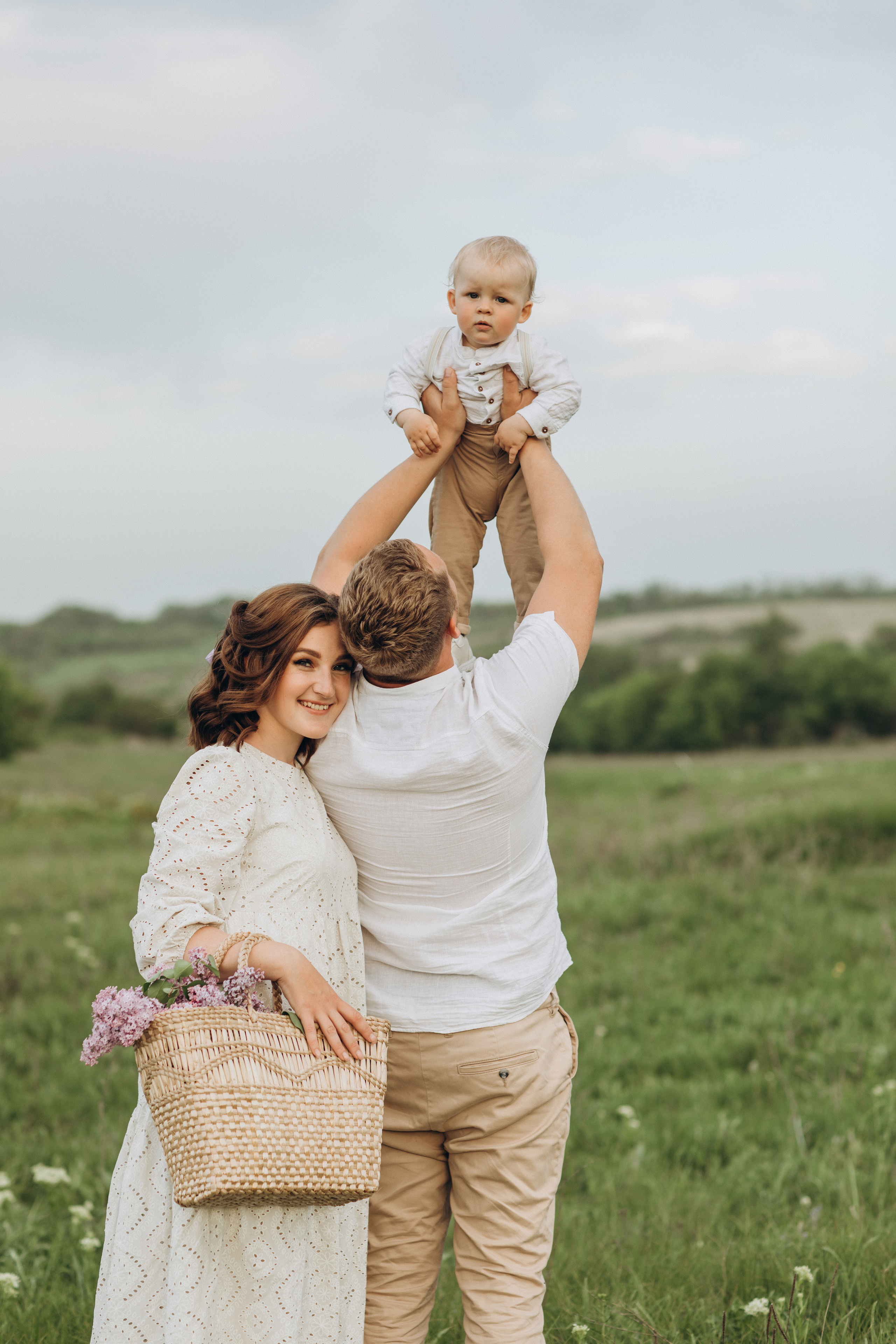 Захар, мама Света, папа Леша. Семейный фотограф Оля Гладченко