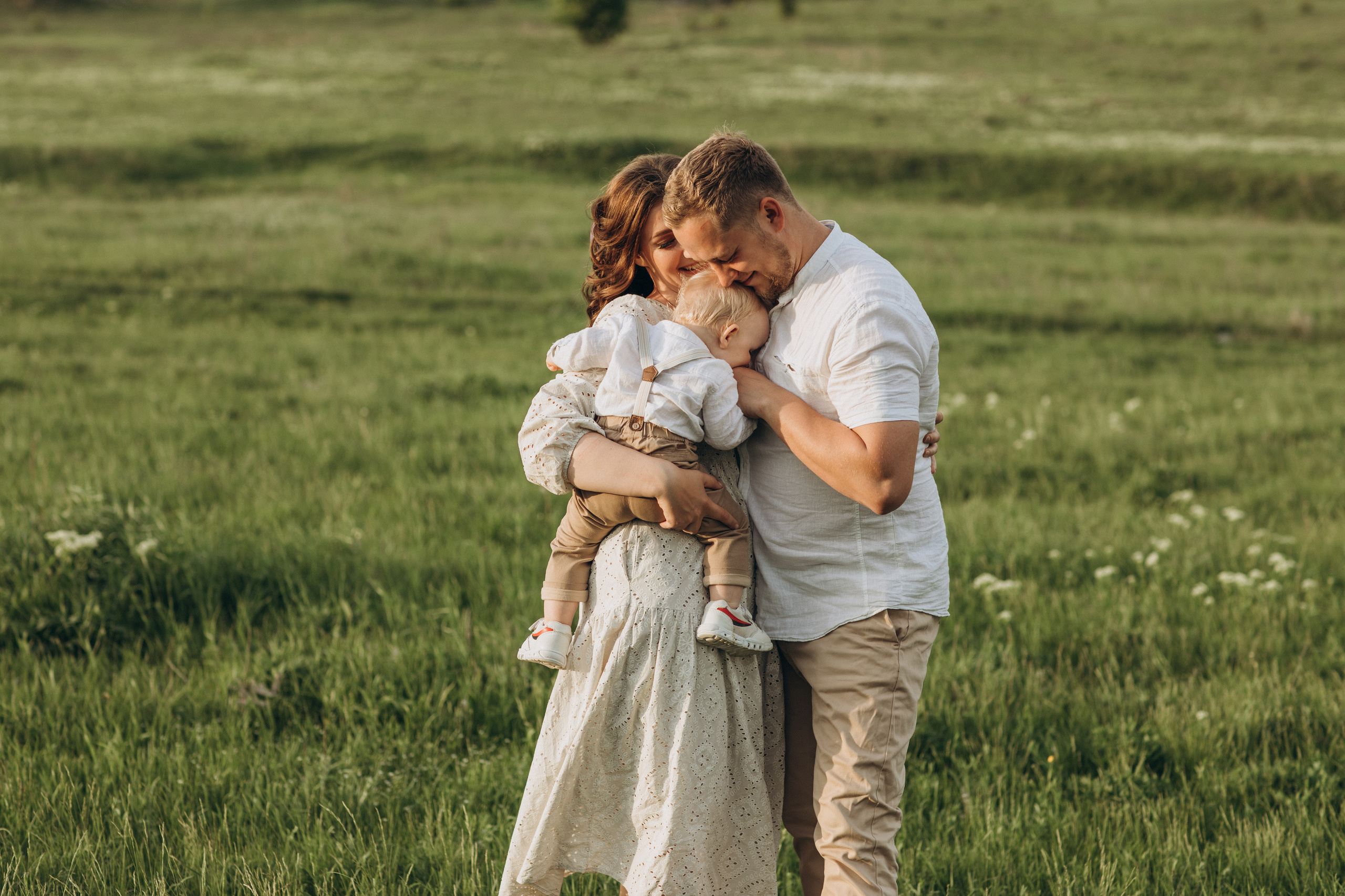 Захар, мама Света, папа Леша. Семейный фотограф Оля Гладченко