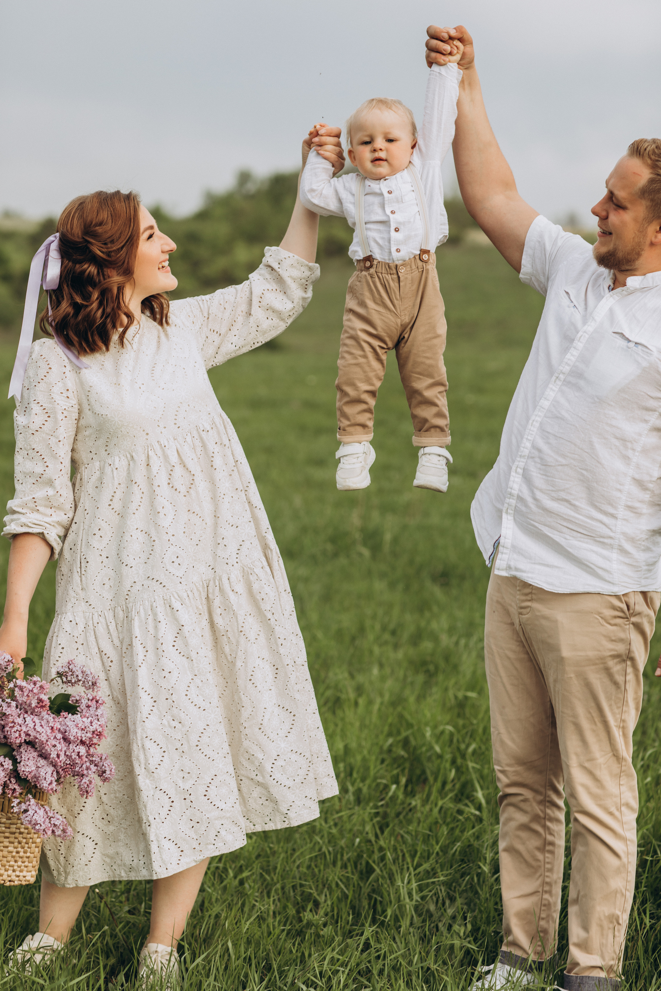 Захар, мама Света, папа Леша. Семейный фотограф Оля Гладченко