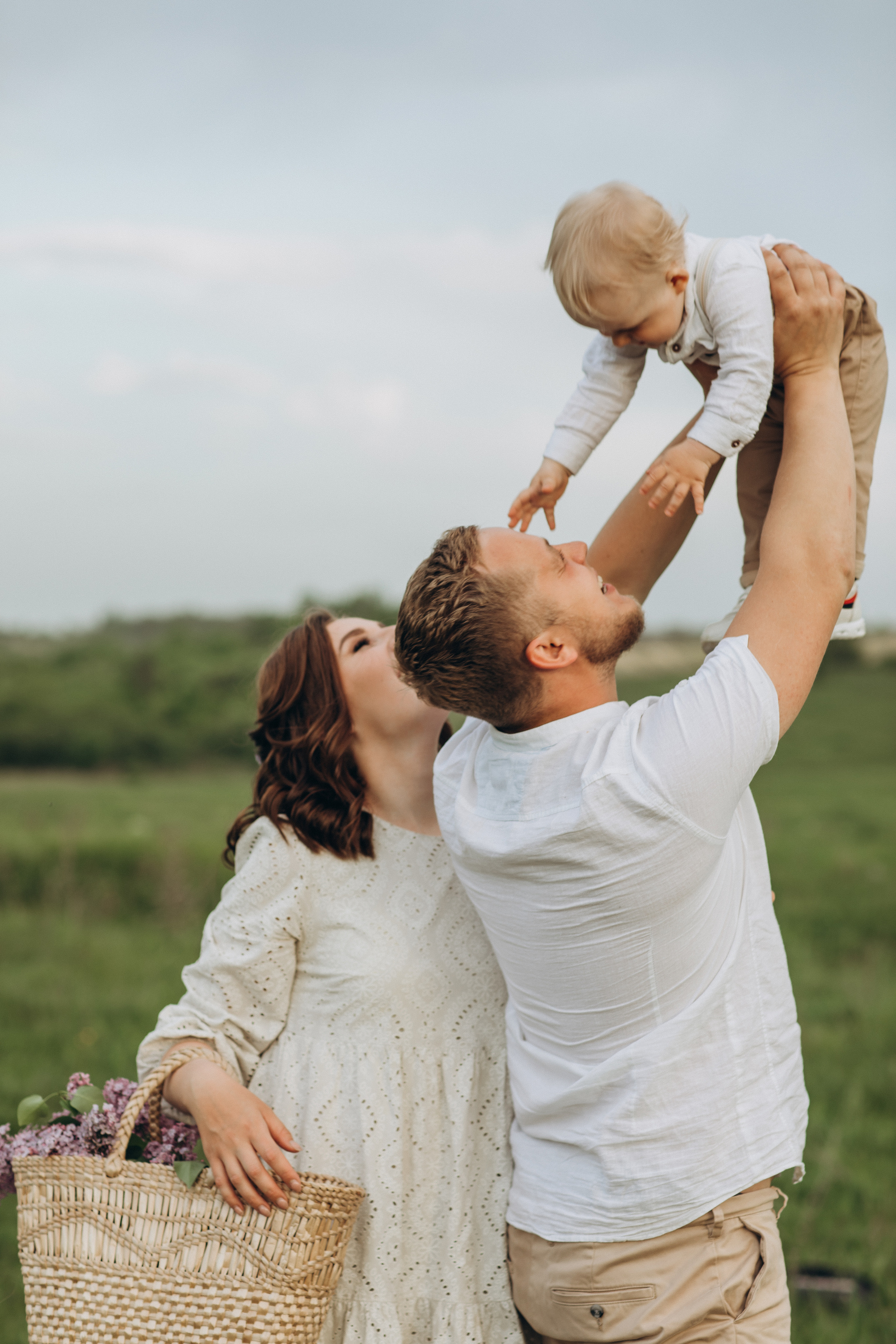 Захар, мама Света, папа Леша. Семейный фотограф Оля Гладченко