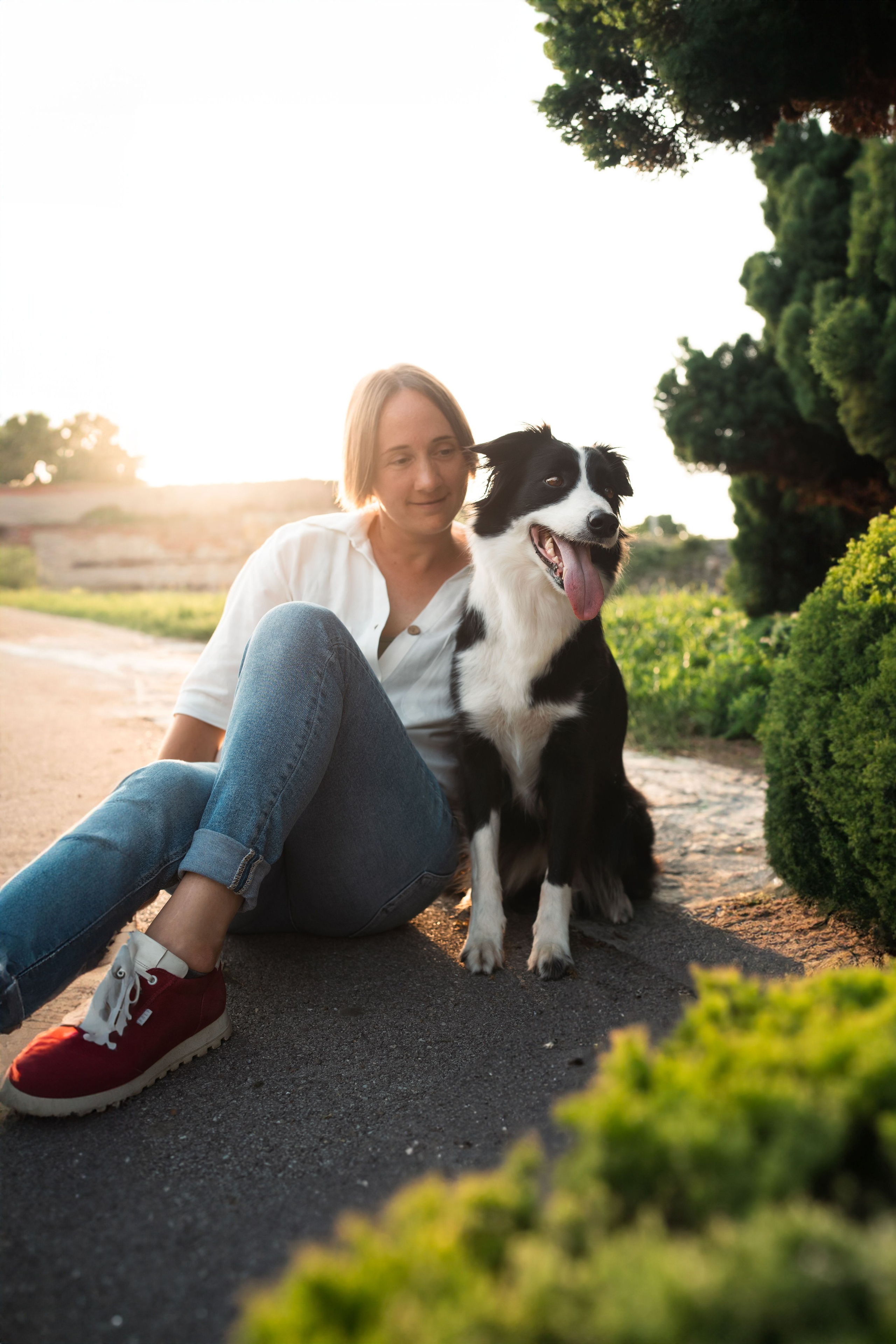 Белград, Калемегдан. Таня и Шегги. Фотограф анималист
