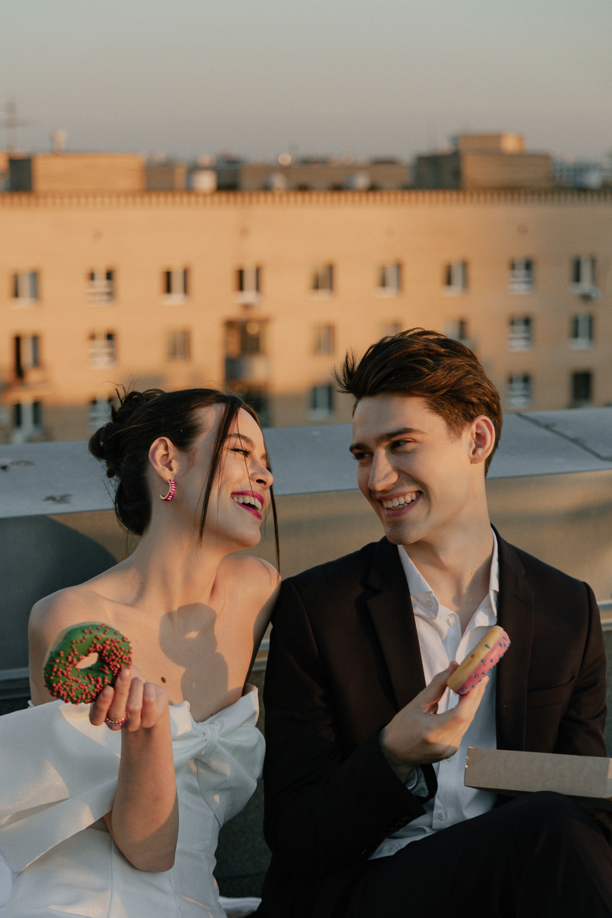 Дмитрий и Катерина: закат на крыше АРХИВ. Свадебный фотограф Москва