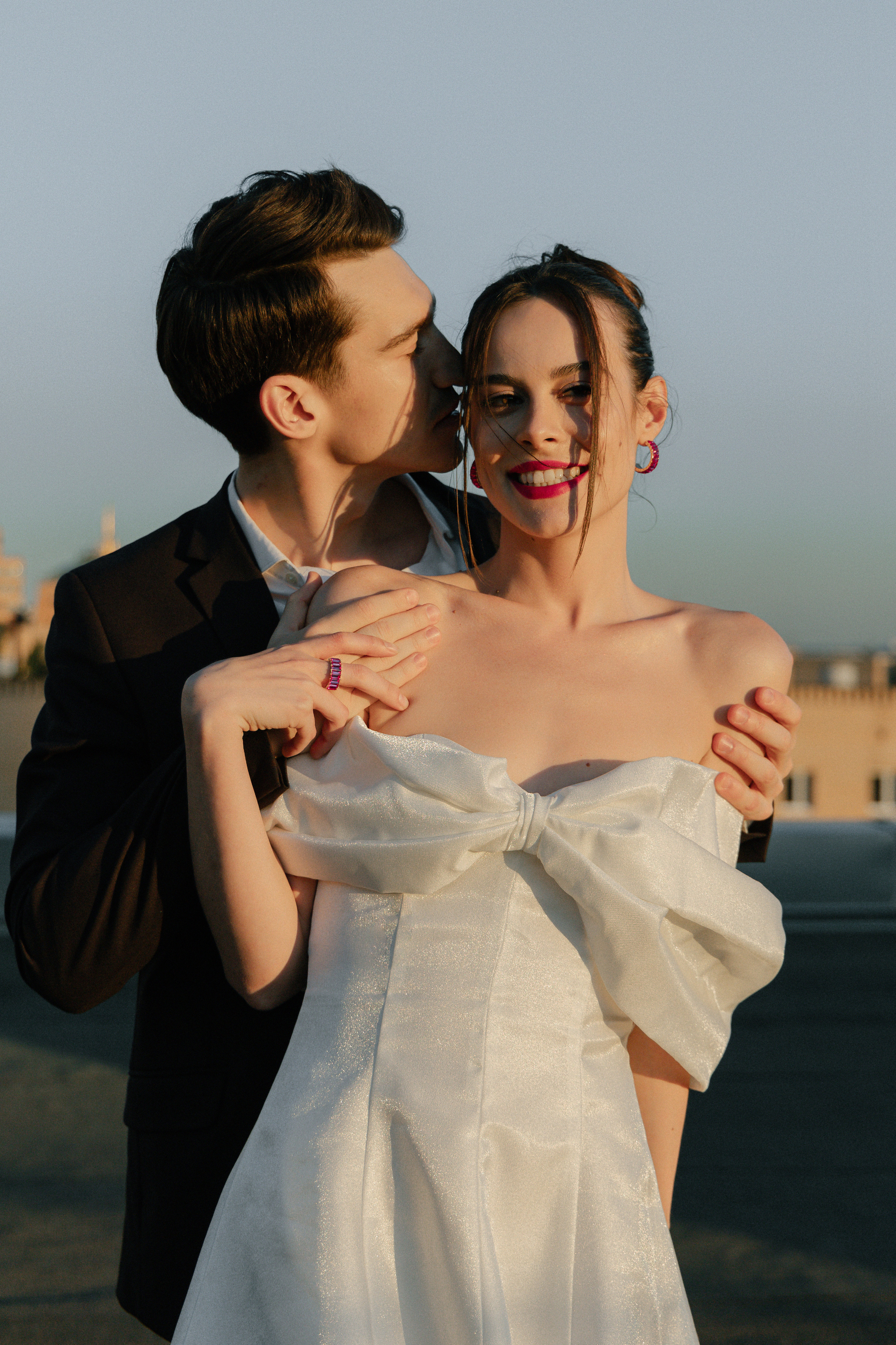 Дмитрий и Катерина: закат на крыше АРХИВ. Свадебный фотограф Москва