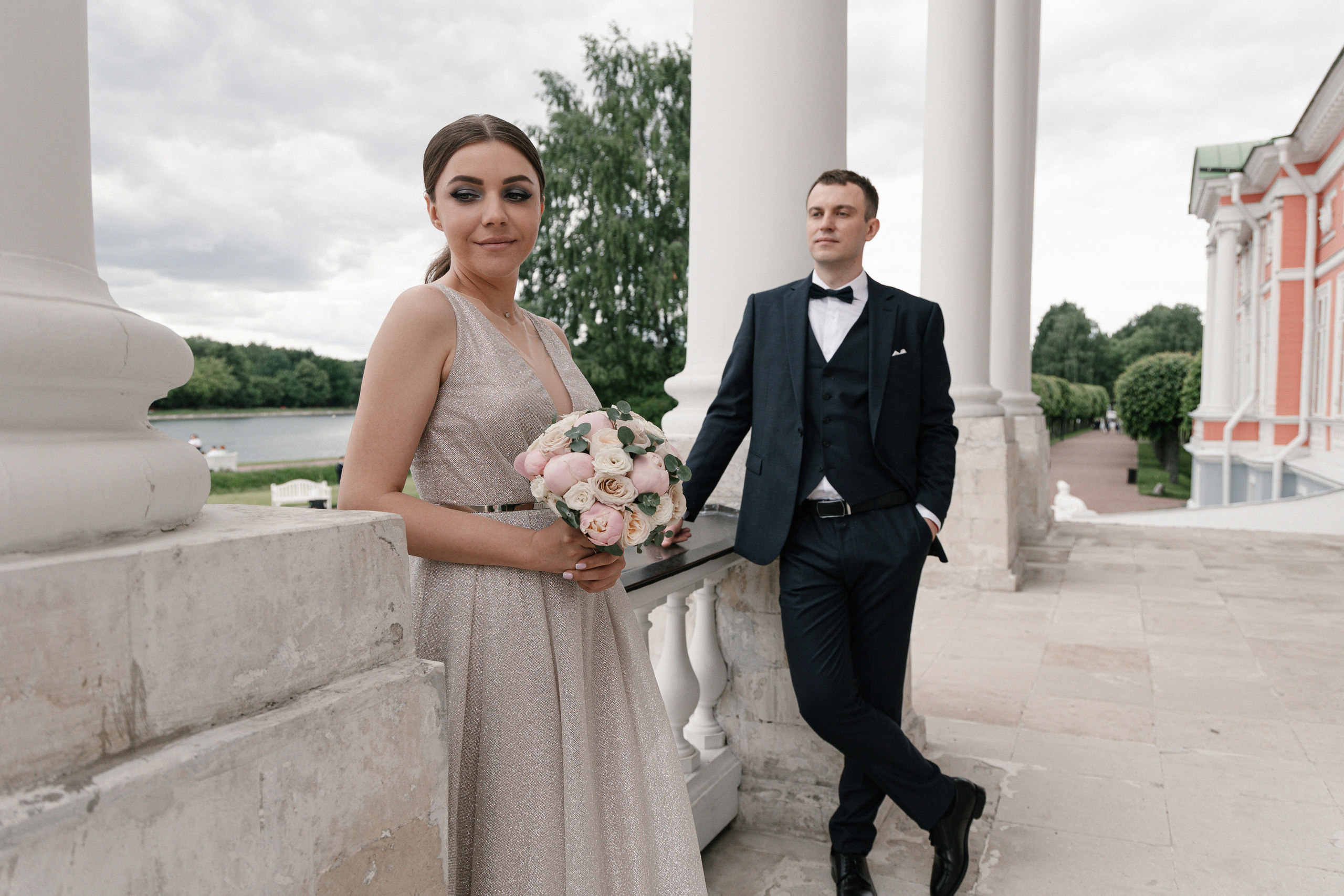 АРХИВ Елена и Олег: Кусково. Свадебный фотограф Москва