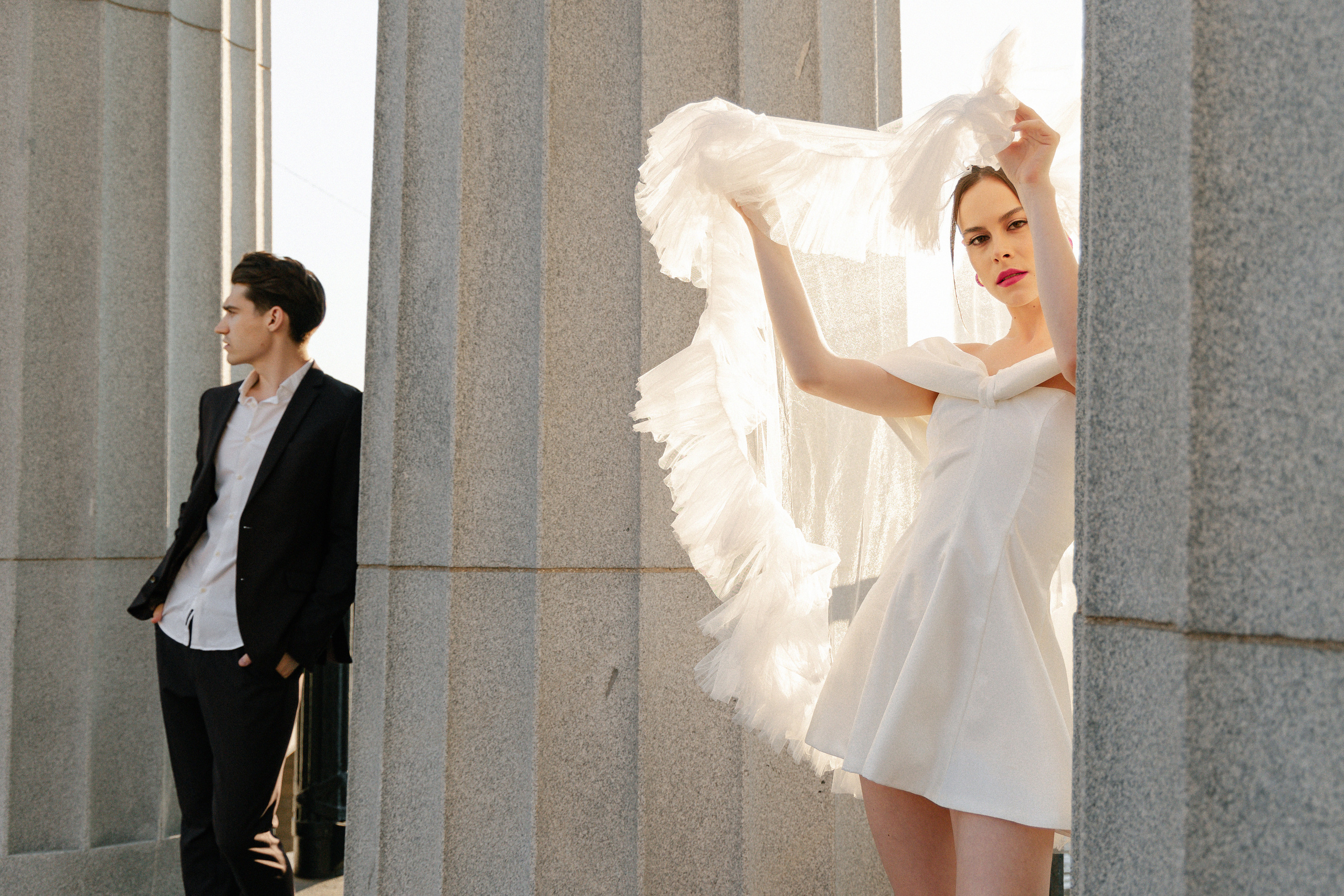 Дмитрий и Катерина: закат на крыше АРХИВ. Свадебный фотограф Москва