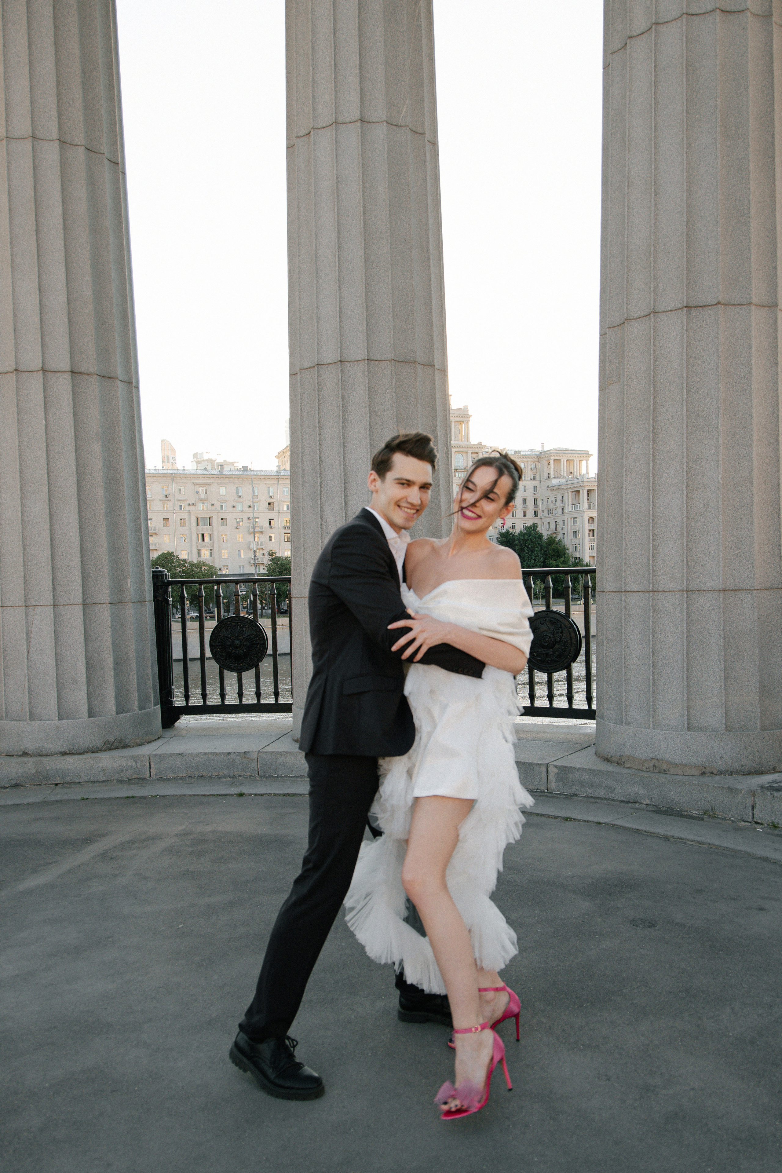 Дмитрий и Катерина: закат на крыше АРХИВ. Свадебный фотограф Москва