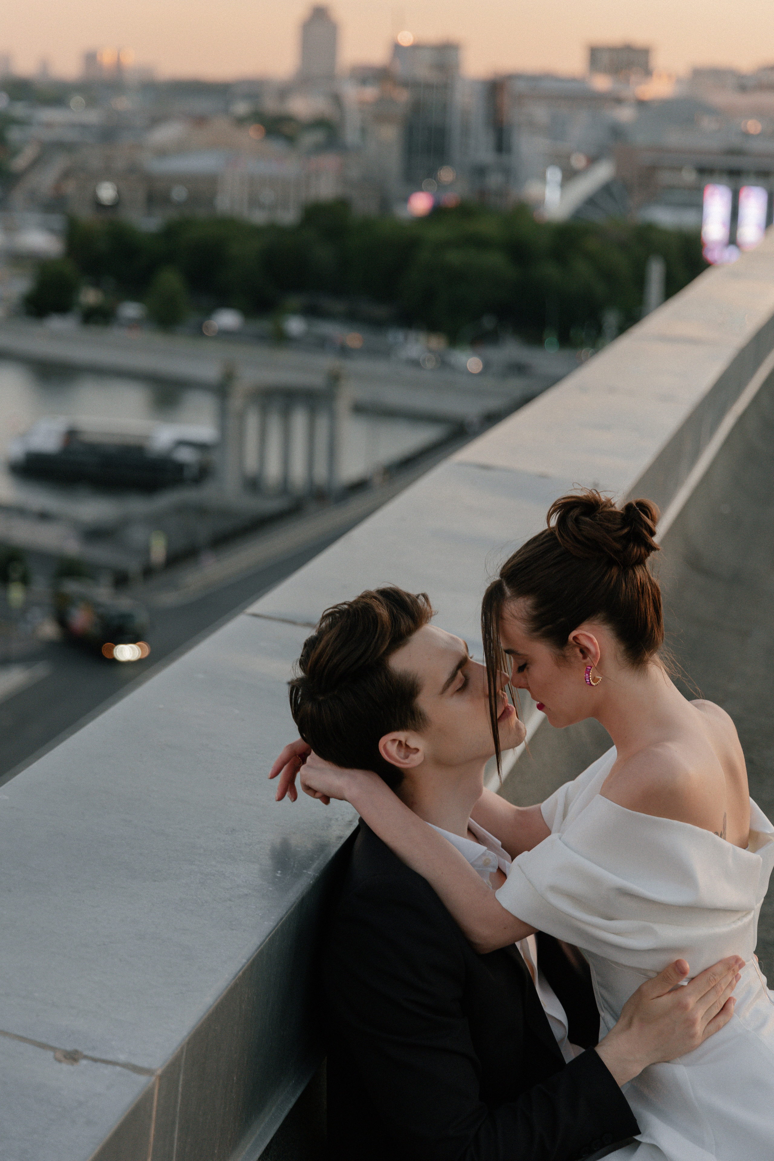 Дмитрий и Катерина: закат на крыше АРХИВ. Свадебный фотограф Москва