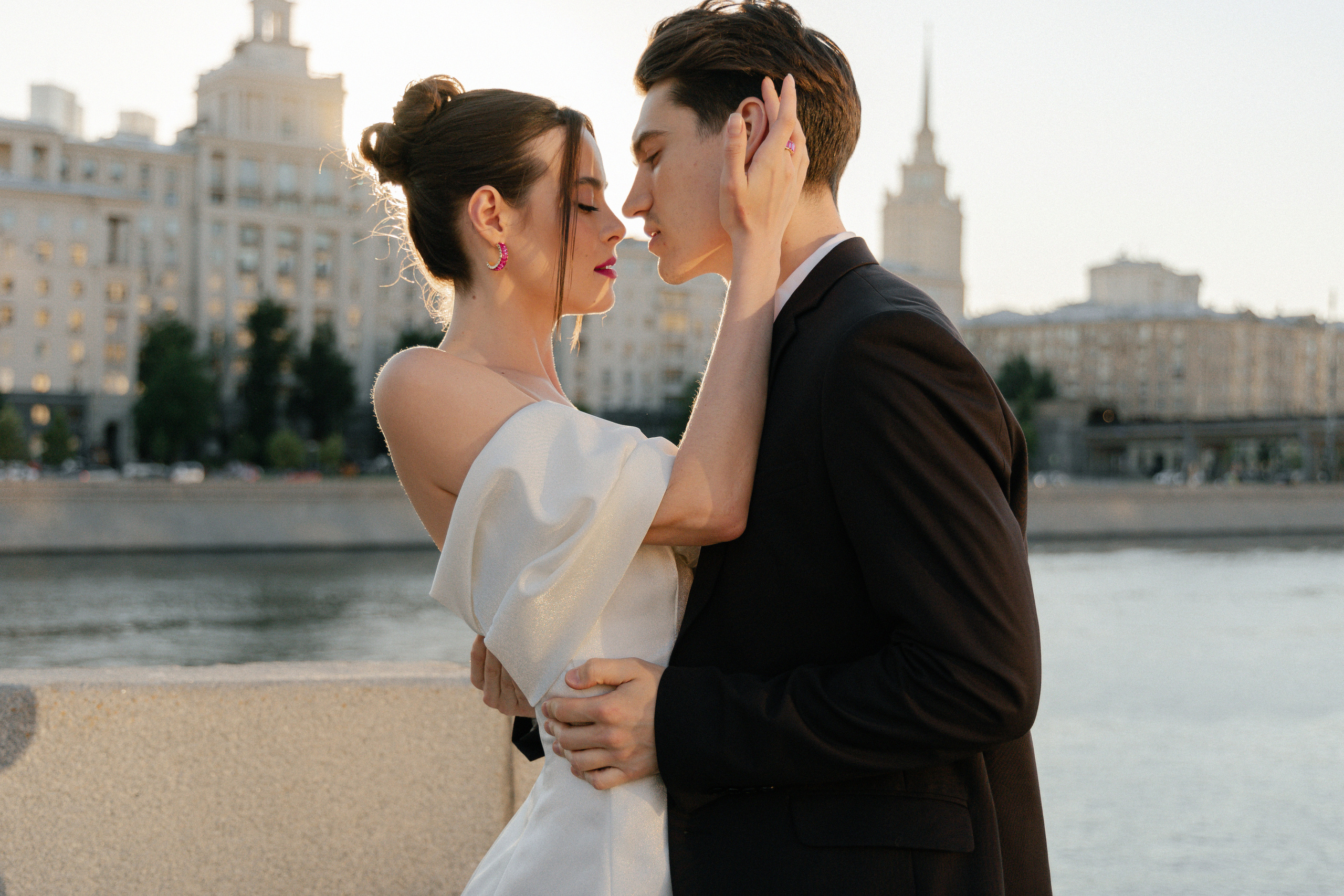 Дмитрий и Катерина: закат на крыше АРХИВ. Свадебный фотограф Москва