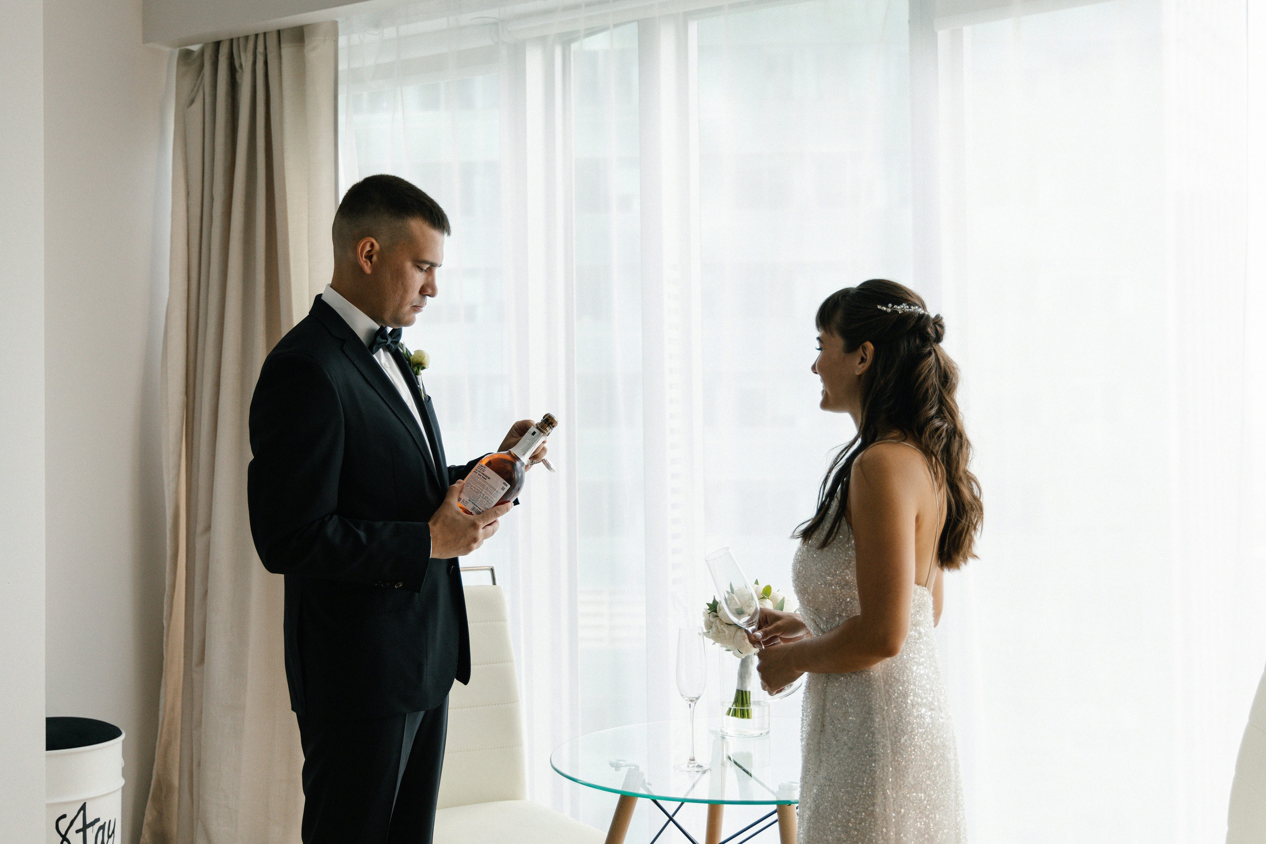 АРХИВ Тамара и Кирилл: М.Сити, Бердс, Большой Театр, отель Украина. Свадебный фотограф Москва