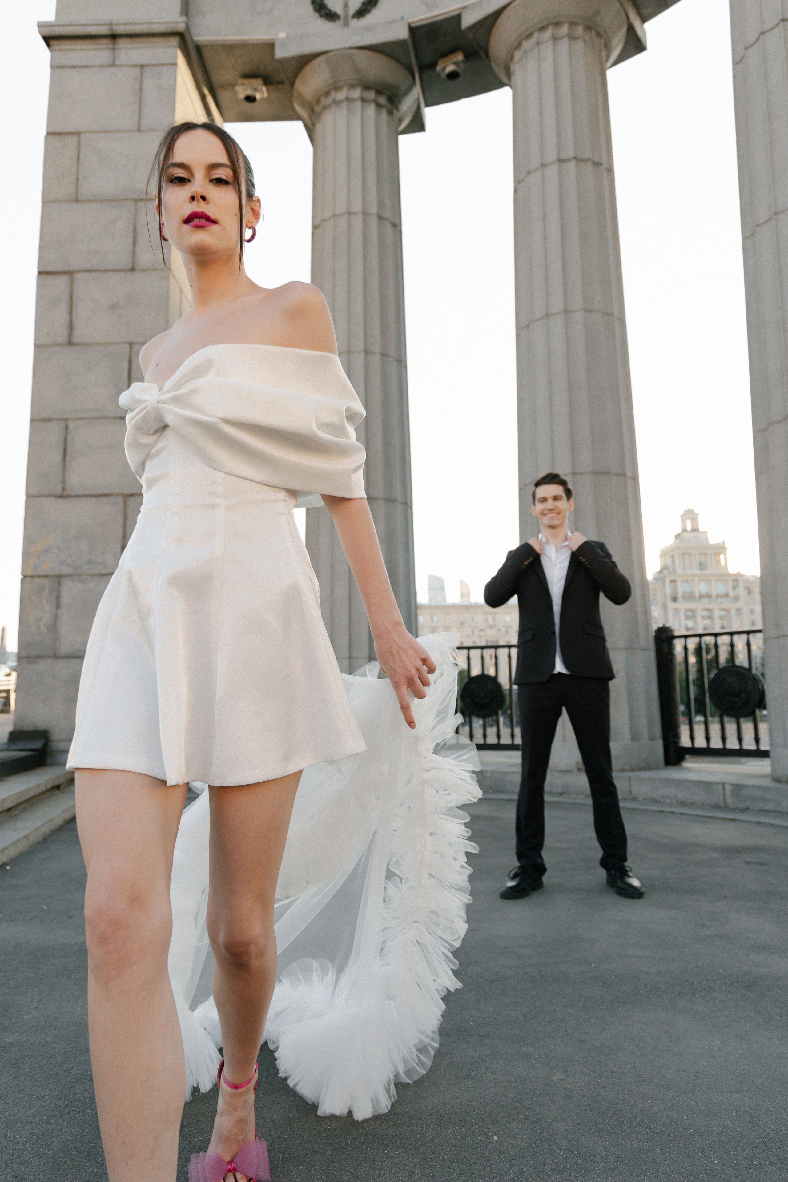 Дмитрий и Катерина: закат на крыше АРХИВ. Свадебный фотограф Москва