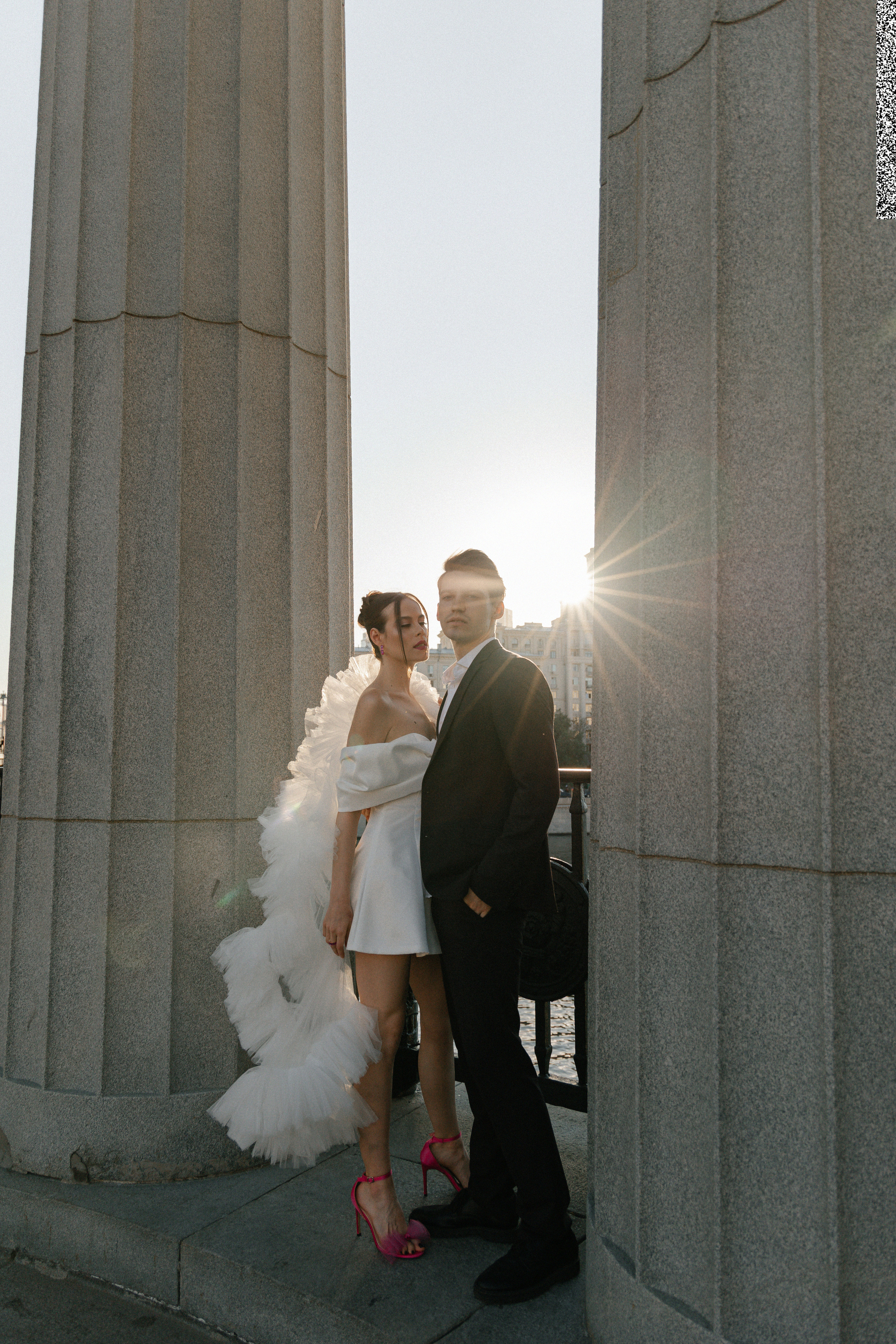 Дмитрий и Катерина: закат на крыше АРХИВ. Свадебный фотограф Москва